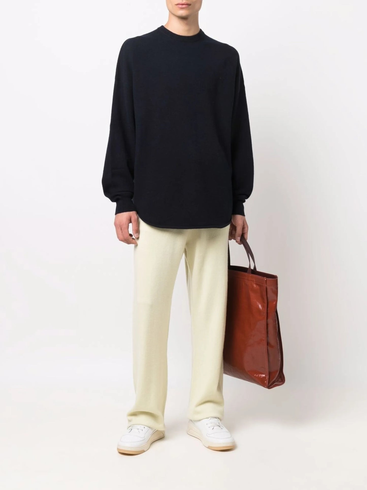 long-sleeve cashmere jumper