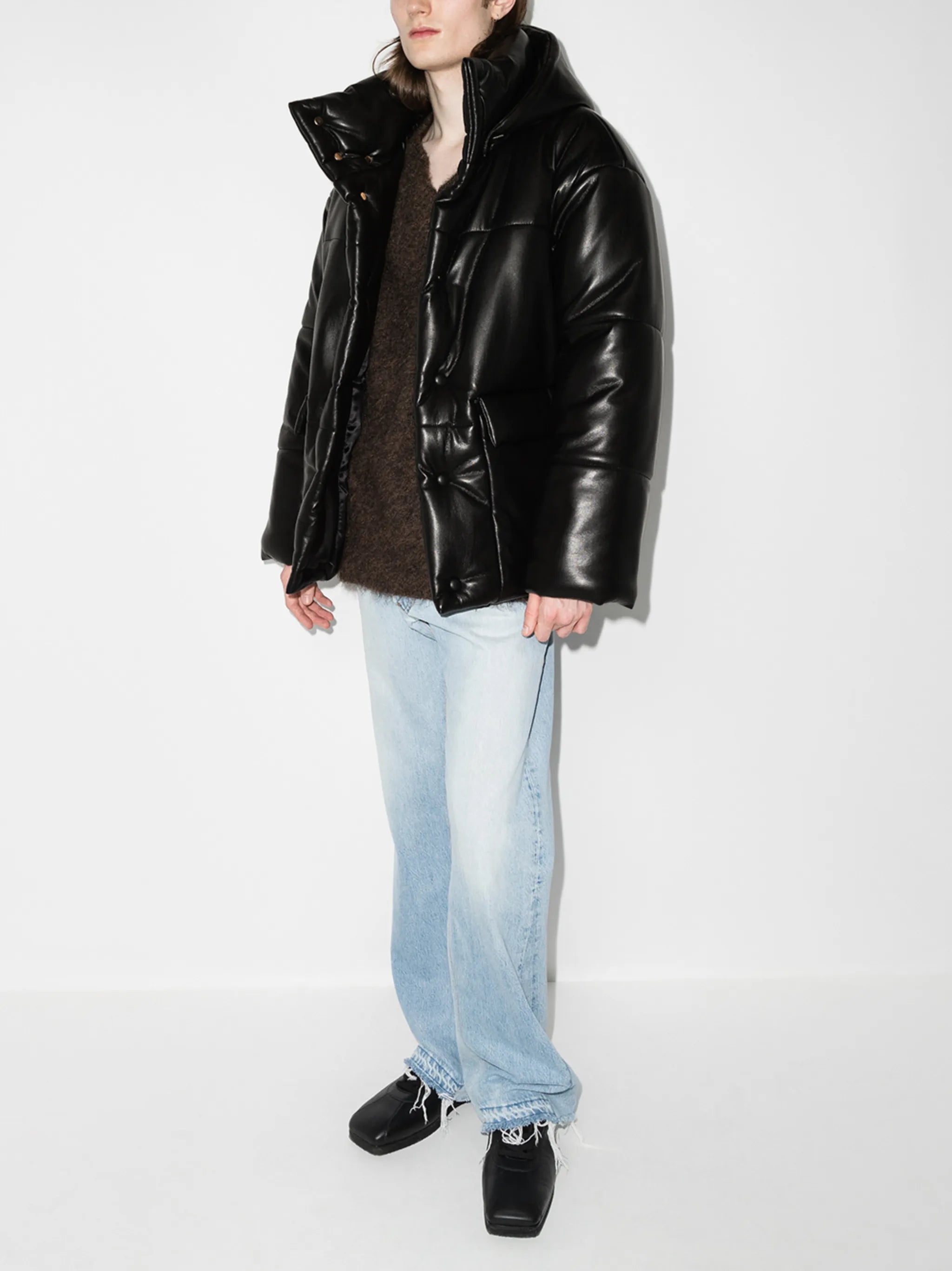 hooded padded jacket