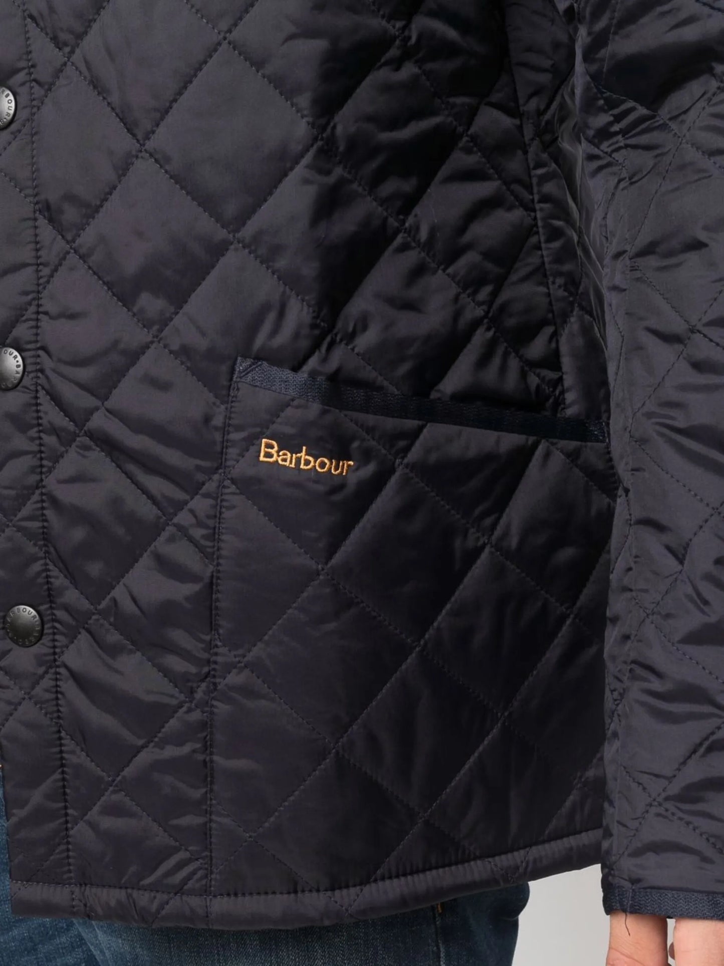 quilted rain jacket