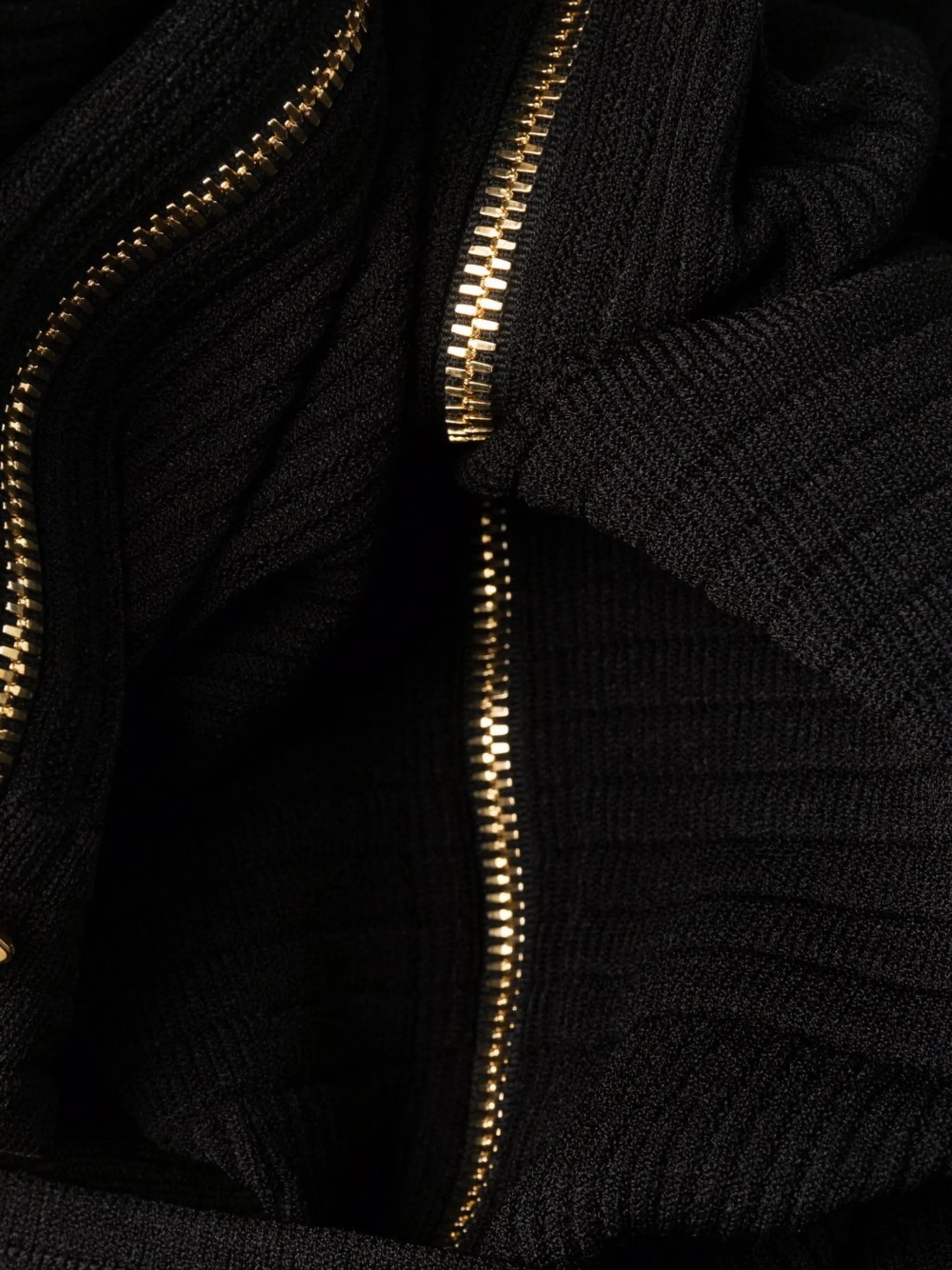 logo-button ribbed mini dress