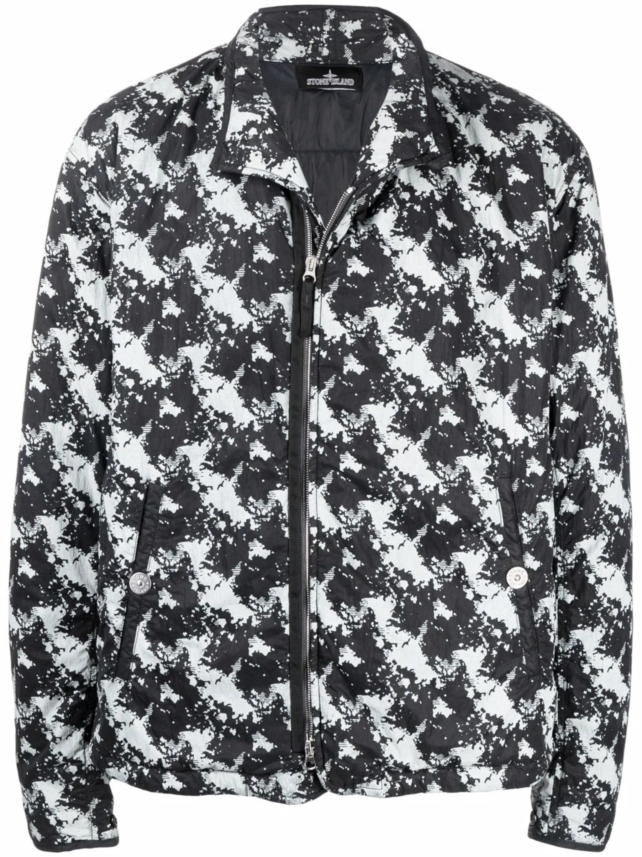 graphic print bomber jacket