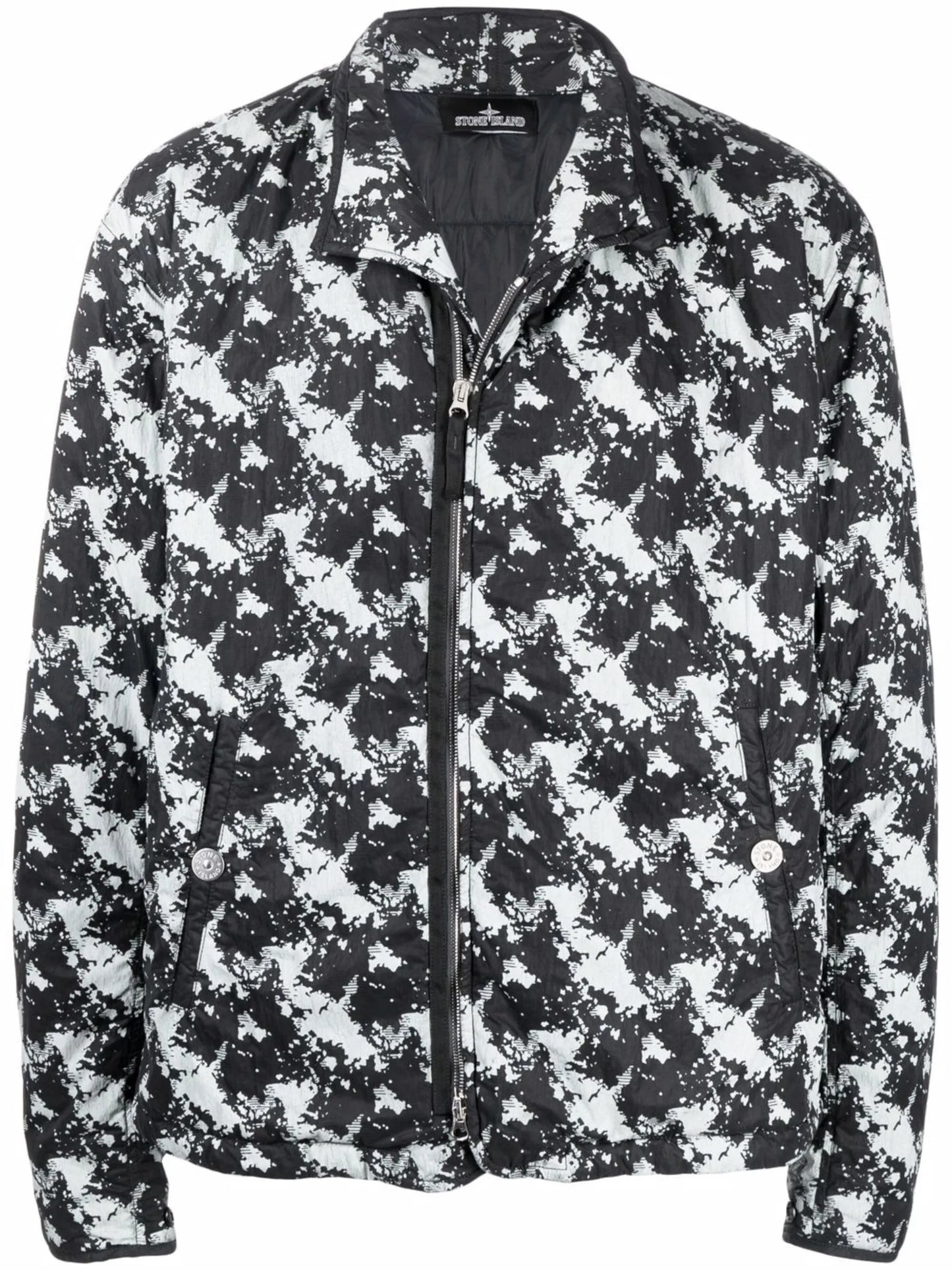 graphic print bomber jacket