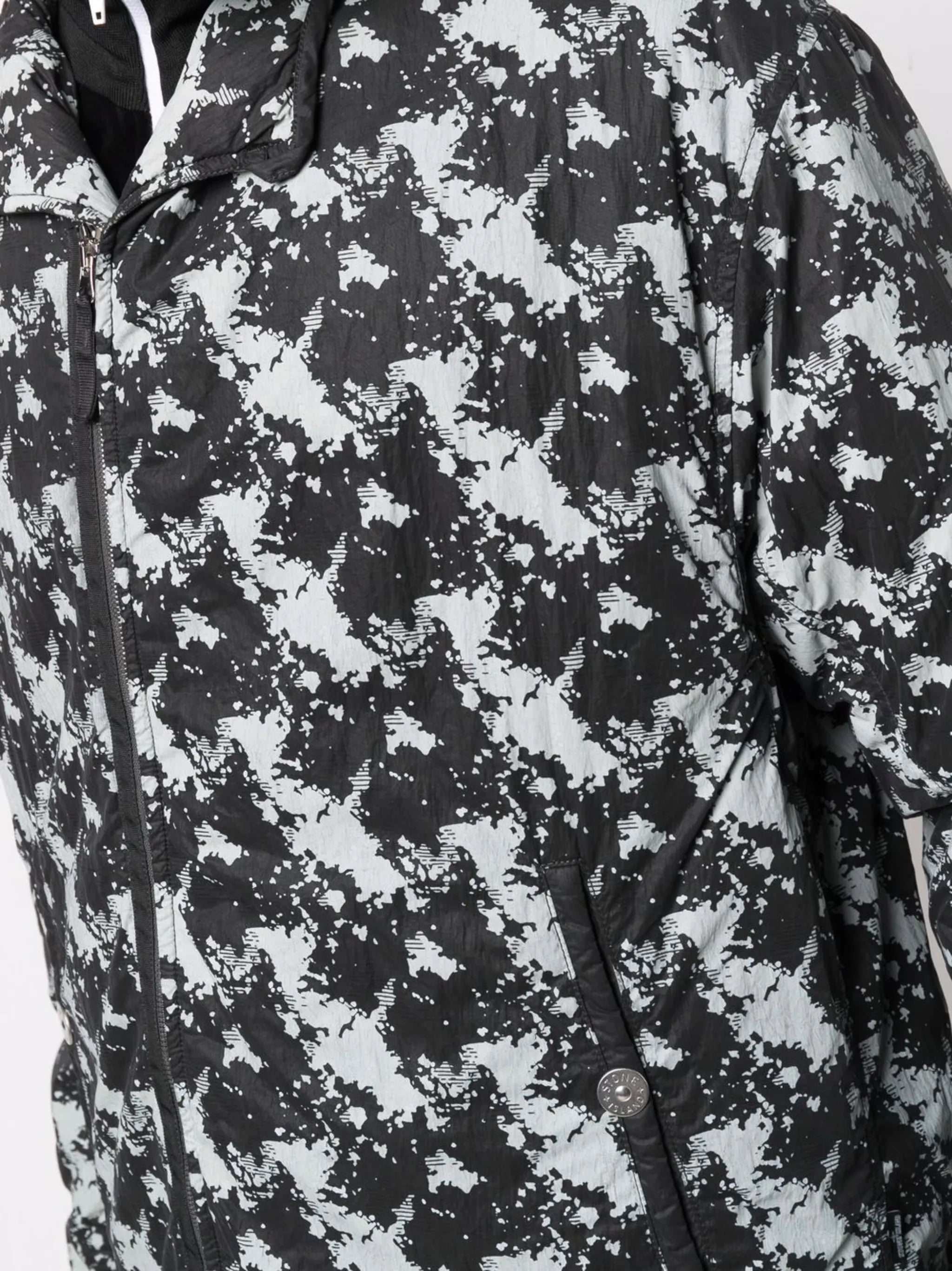 graphic print bomber jacket