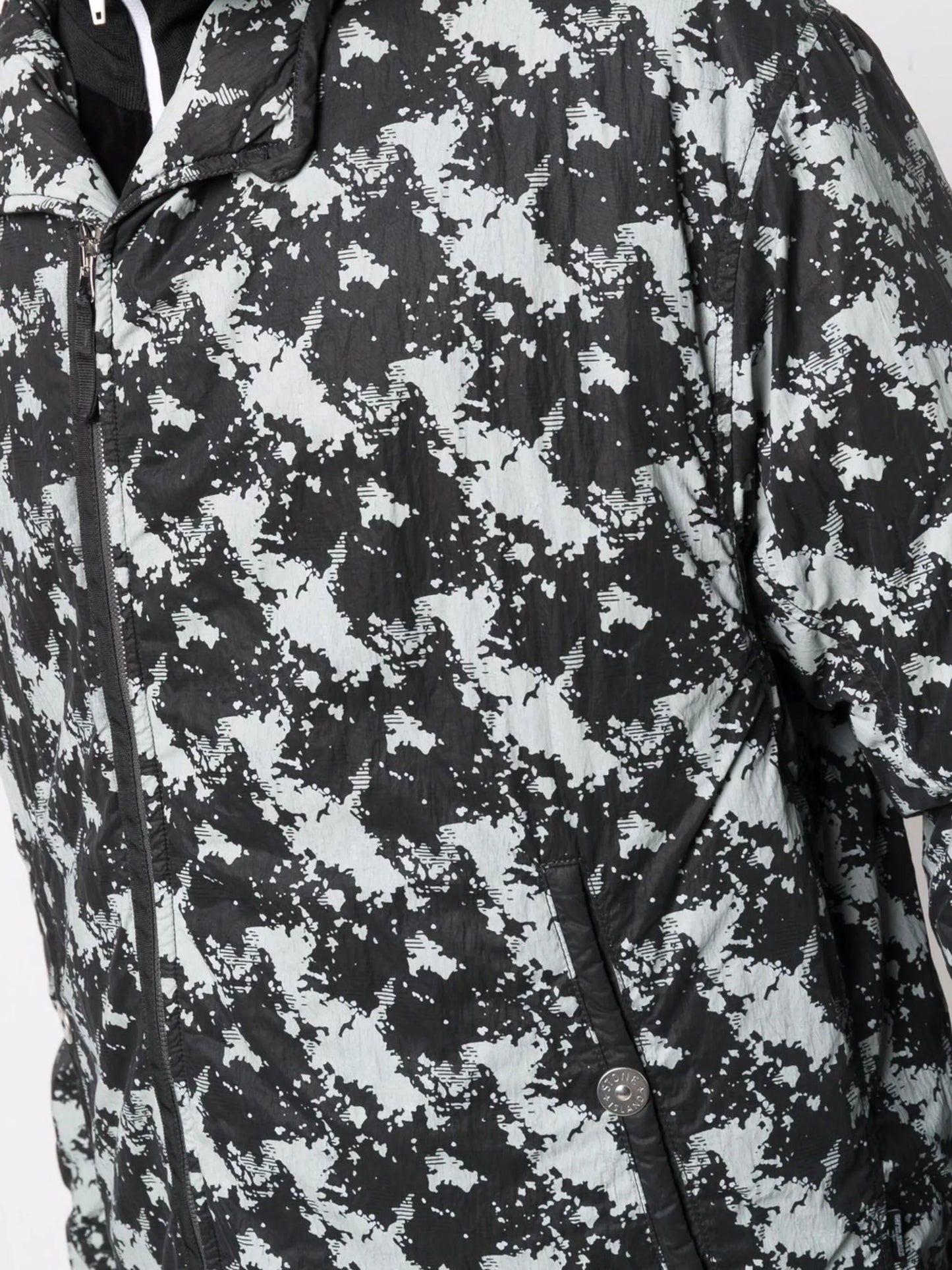 graphic print bomber jacket