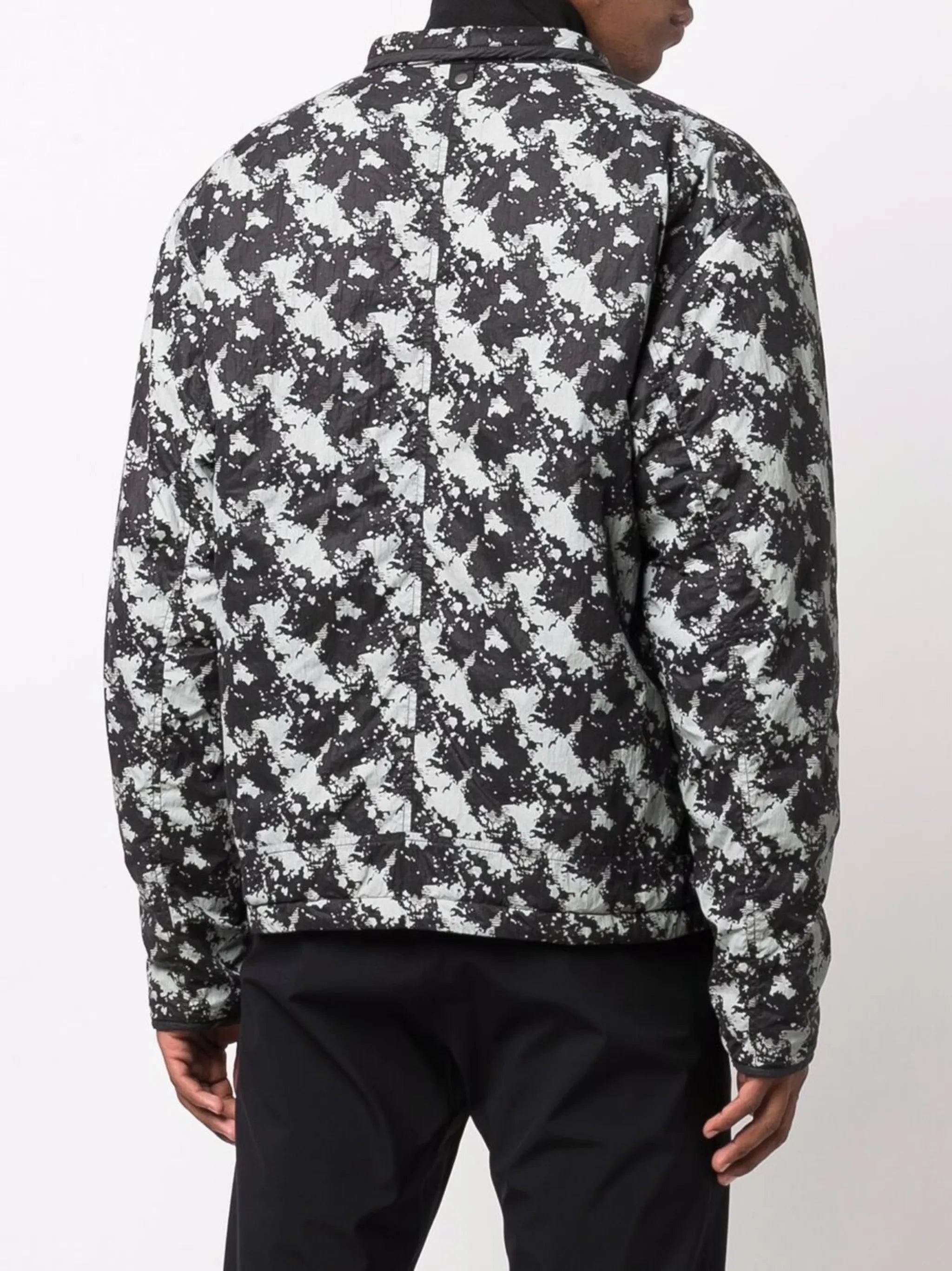 graphic print bomber jacket