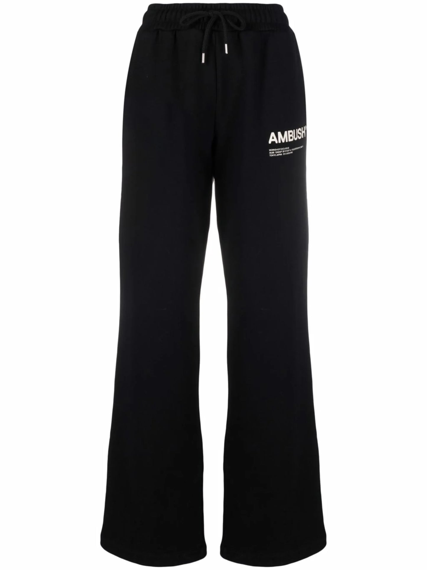 logo-print fleece track pants