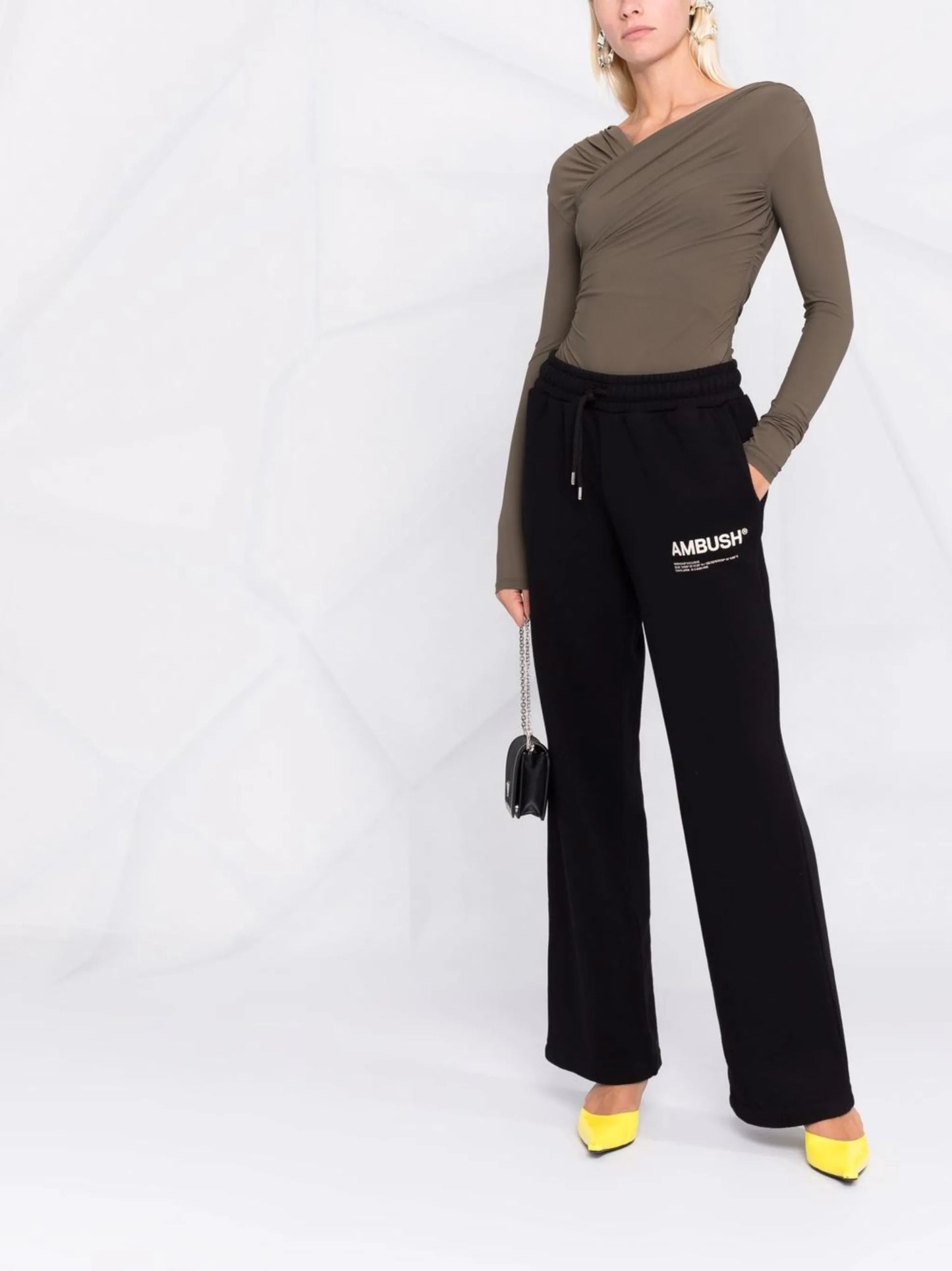 logo-print fleece track pants