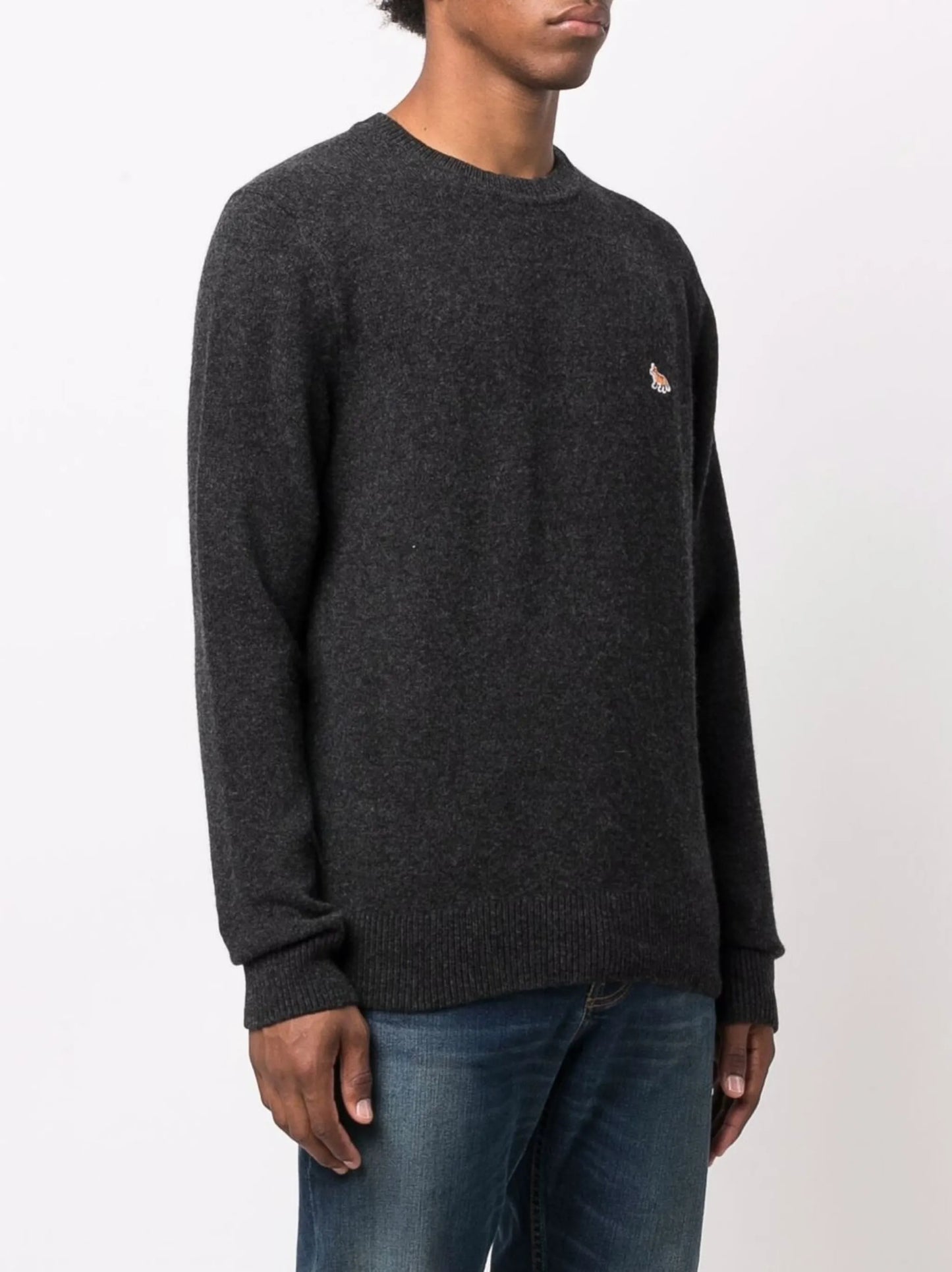 logo embroidered jumper