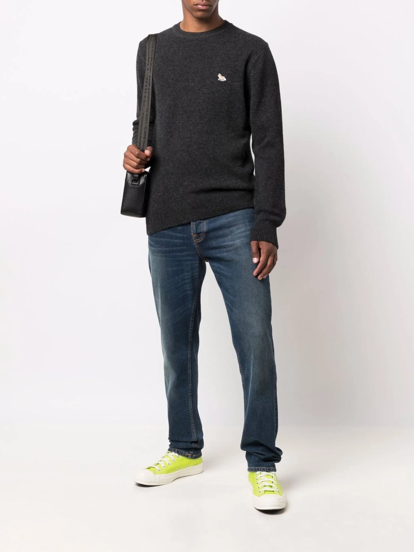 logo embroidered jumper