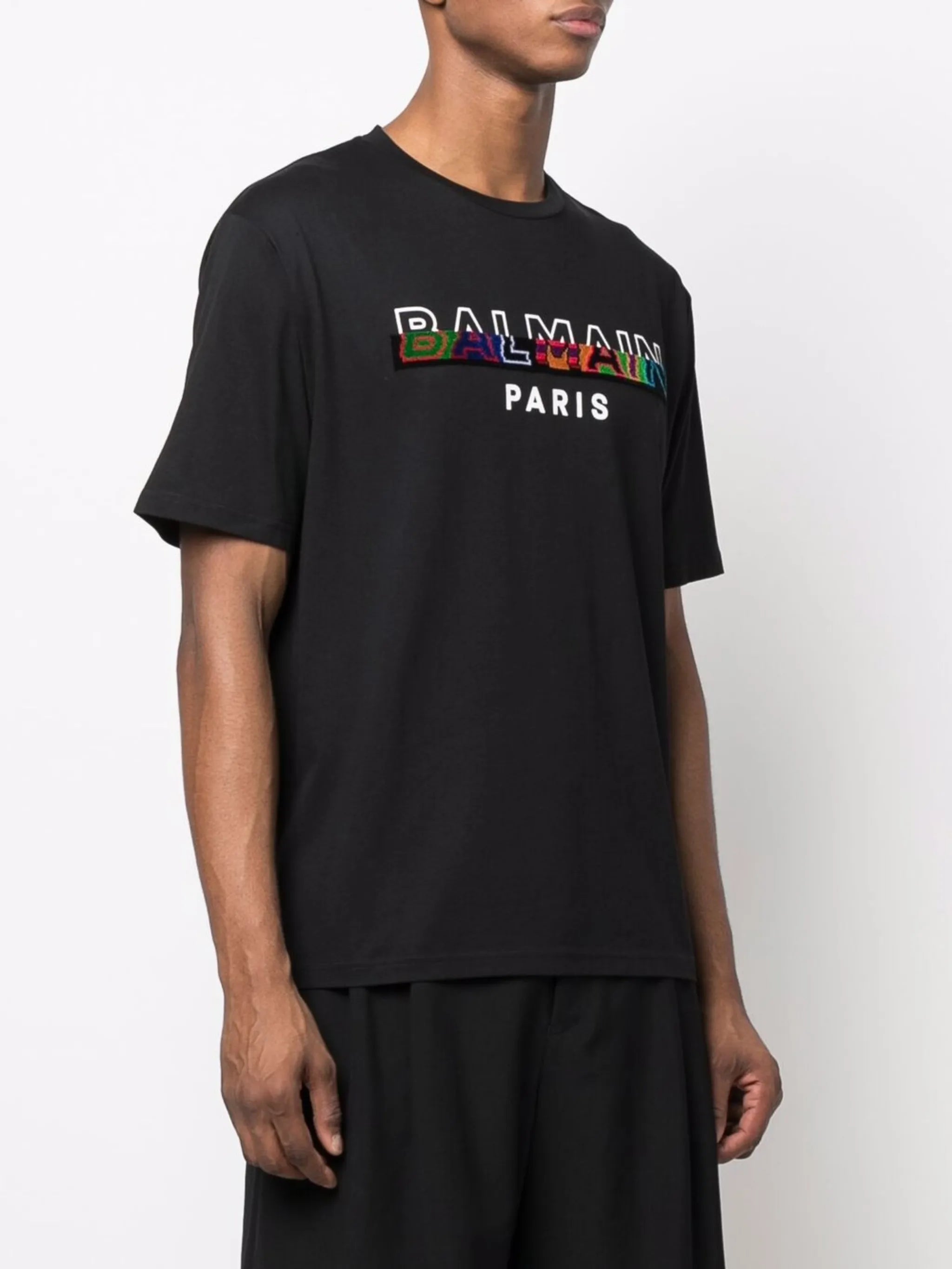 textured-logo T-shirt
