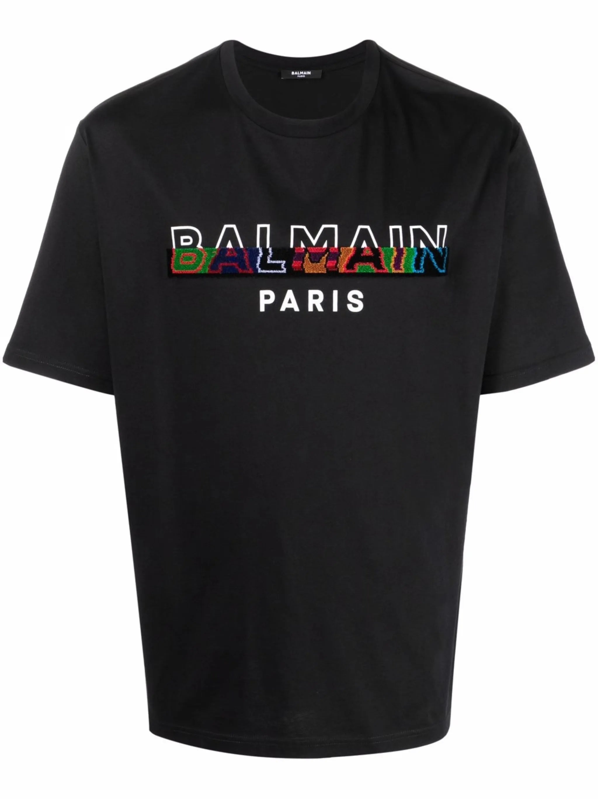 textured-logo T-shirt