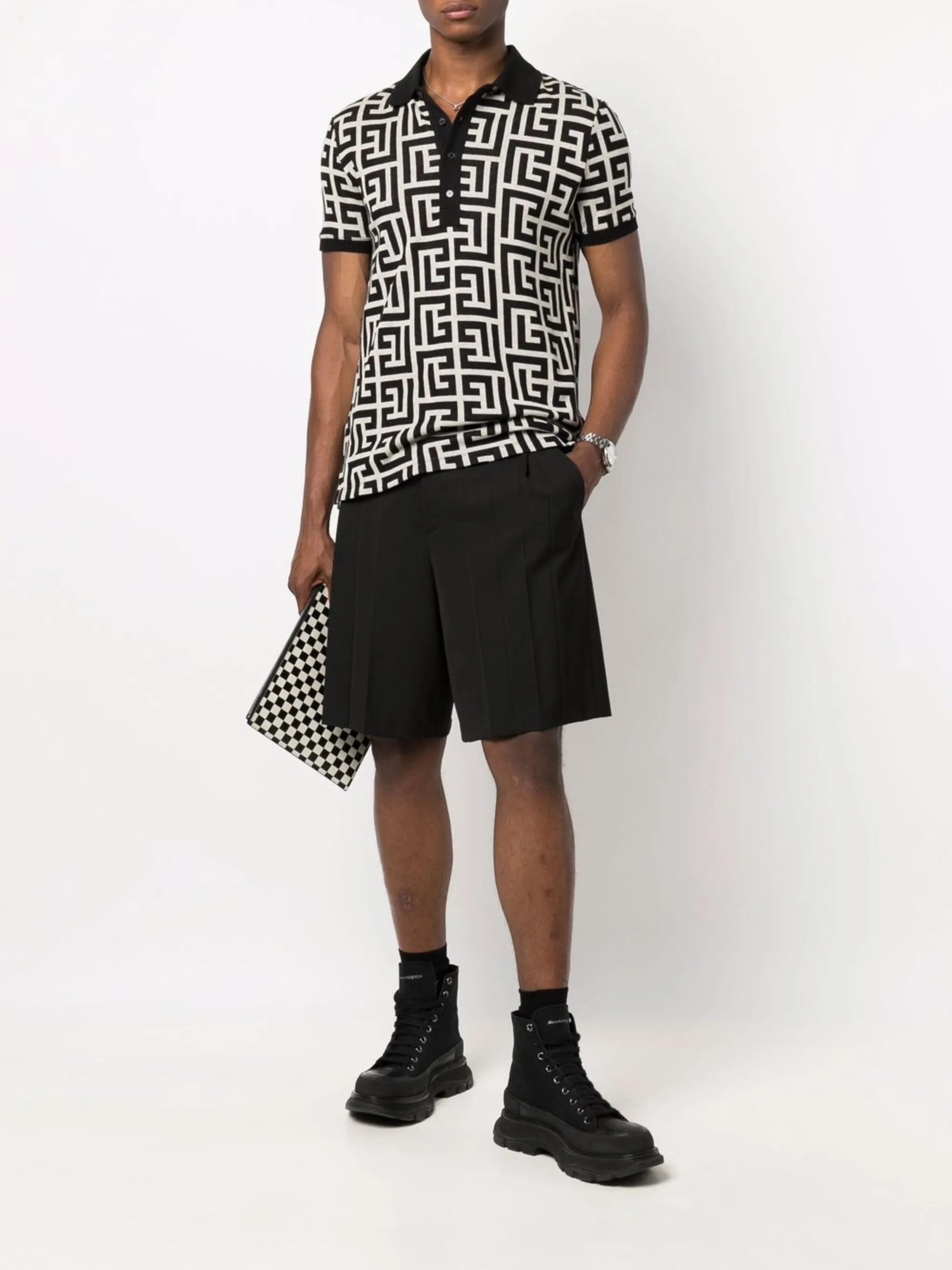 PB-monogram polo shirt