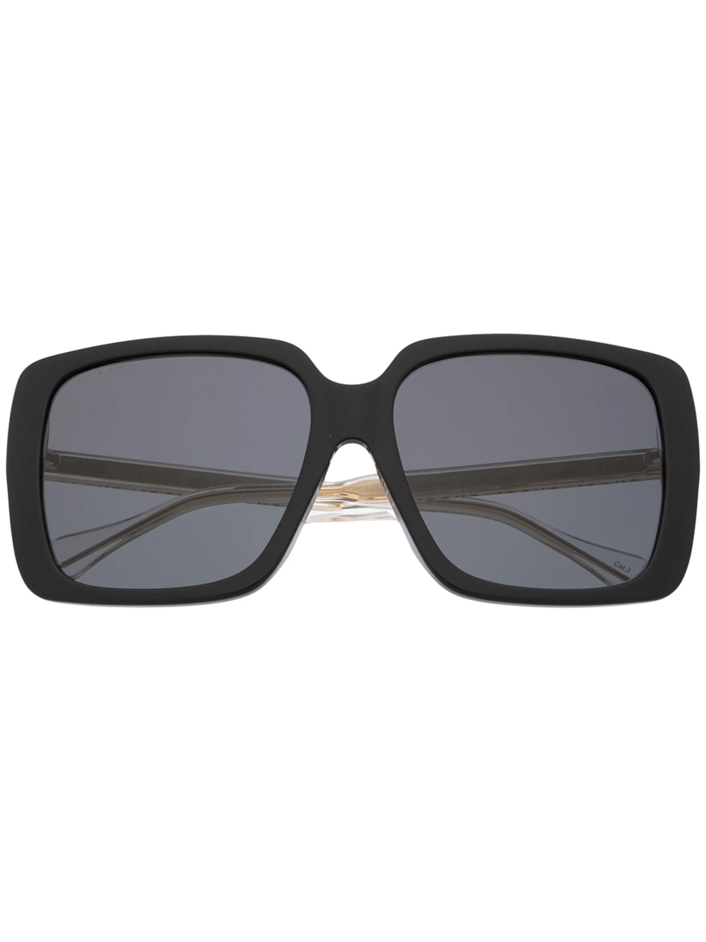two-tone oversize-frame sunglasses