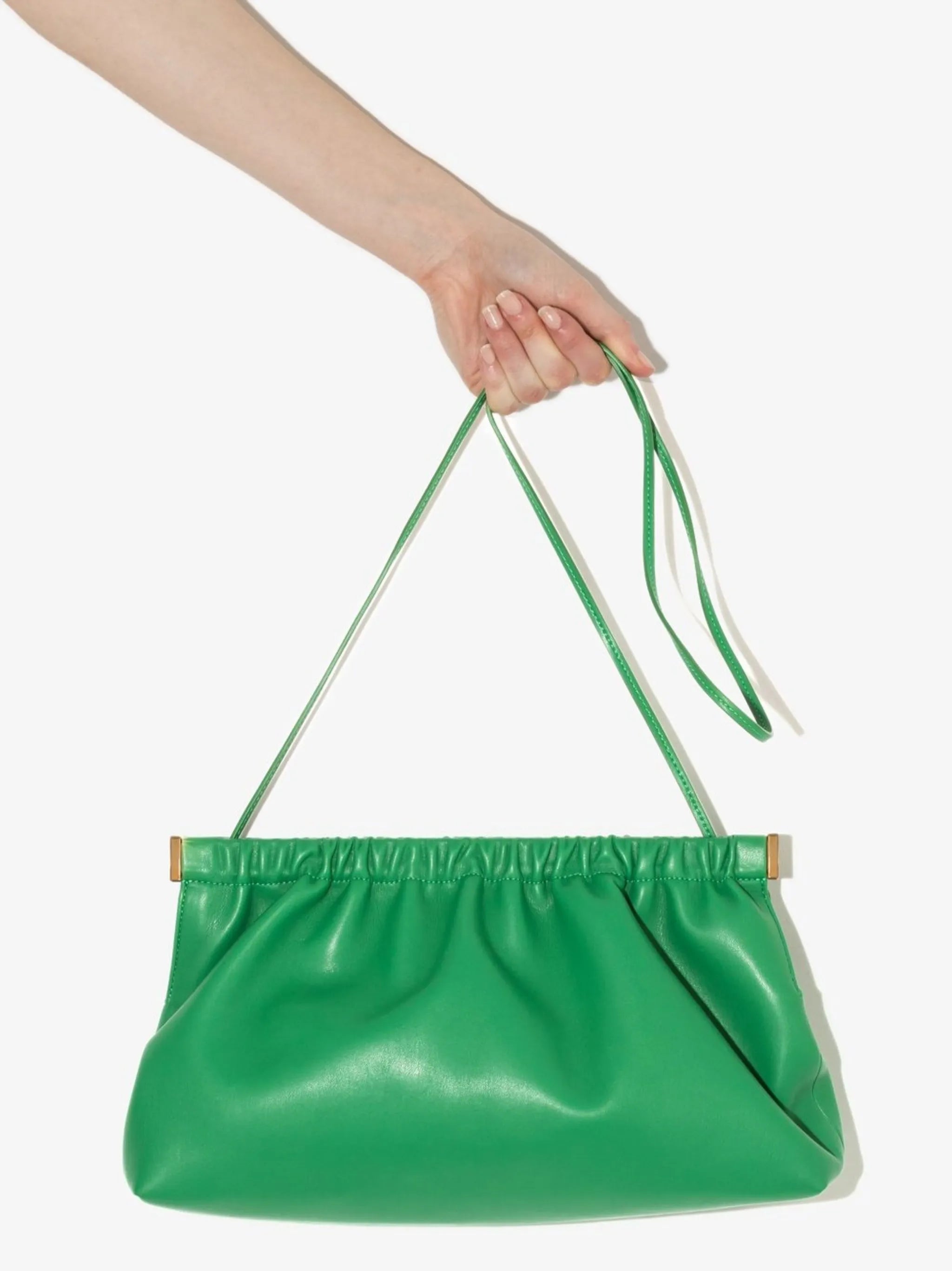 The Bar vegan-leather clutch bag