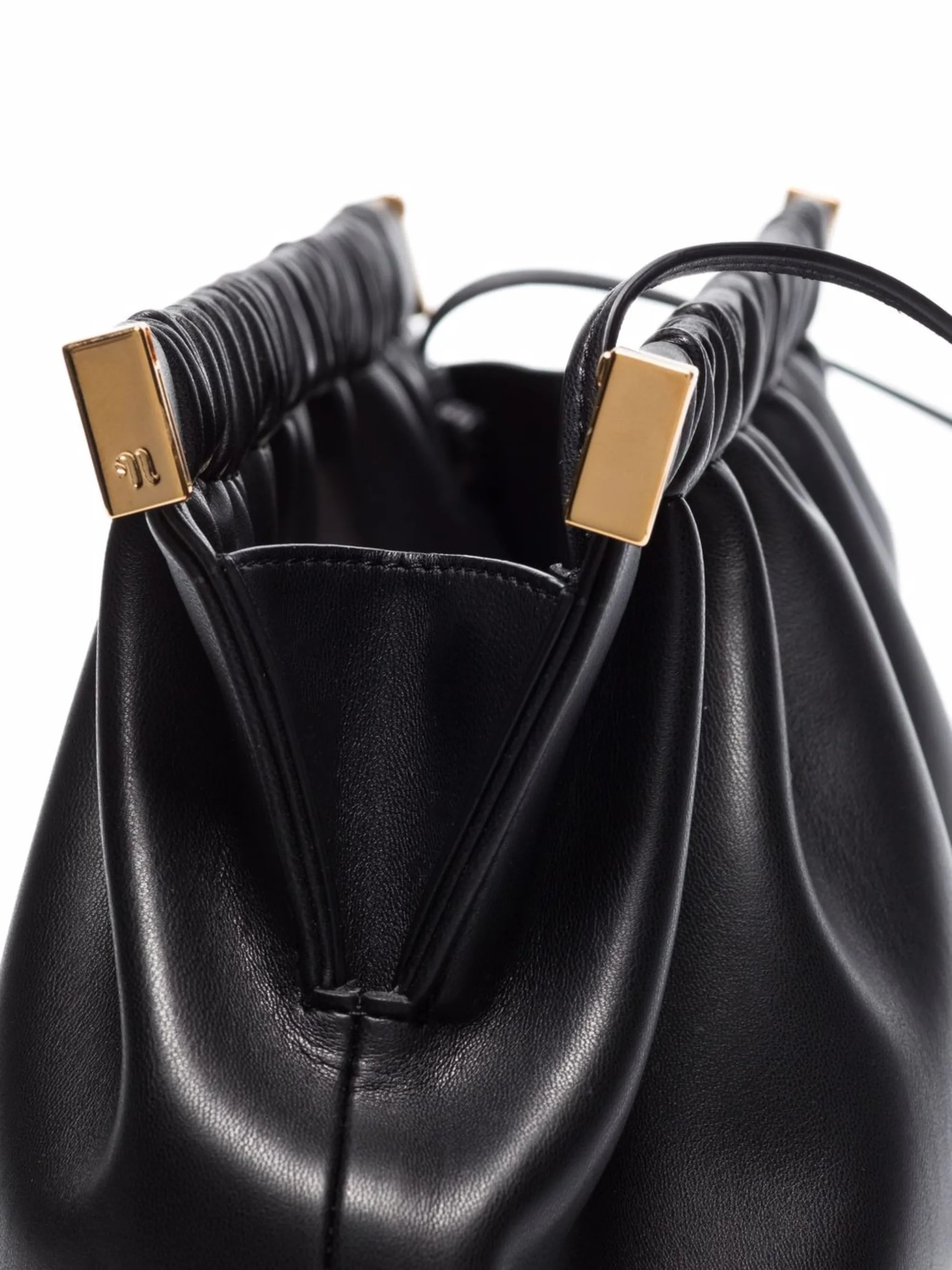 Bar vegan-leather clutch bag