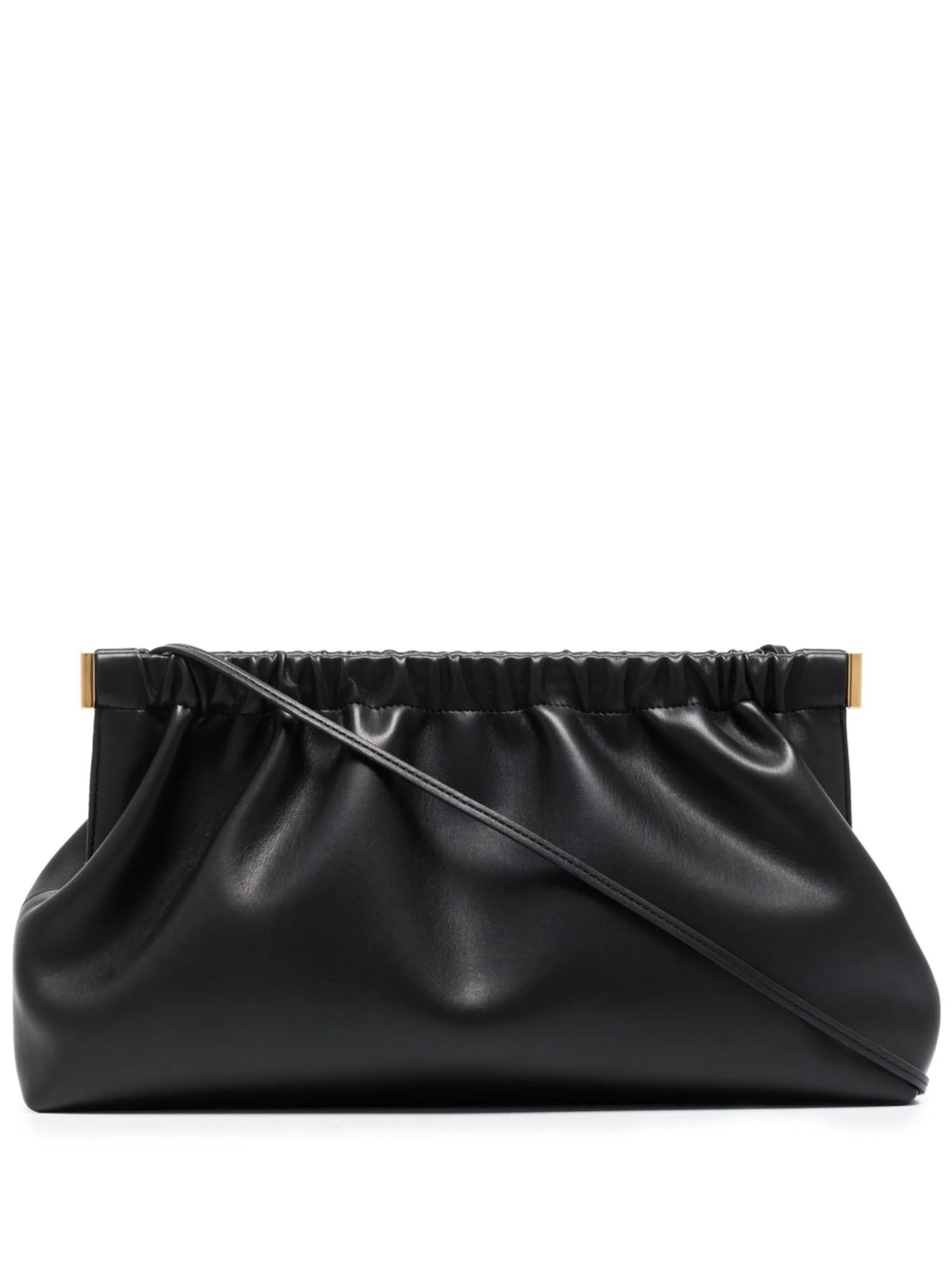 Bar vegan-leather clutch bag