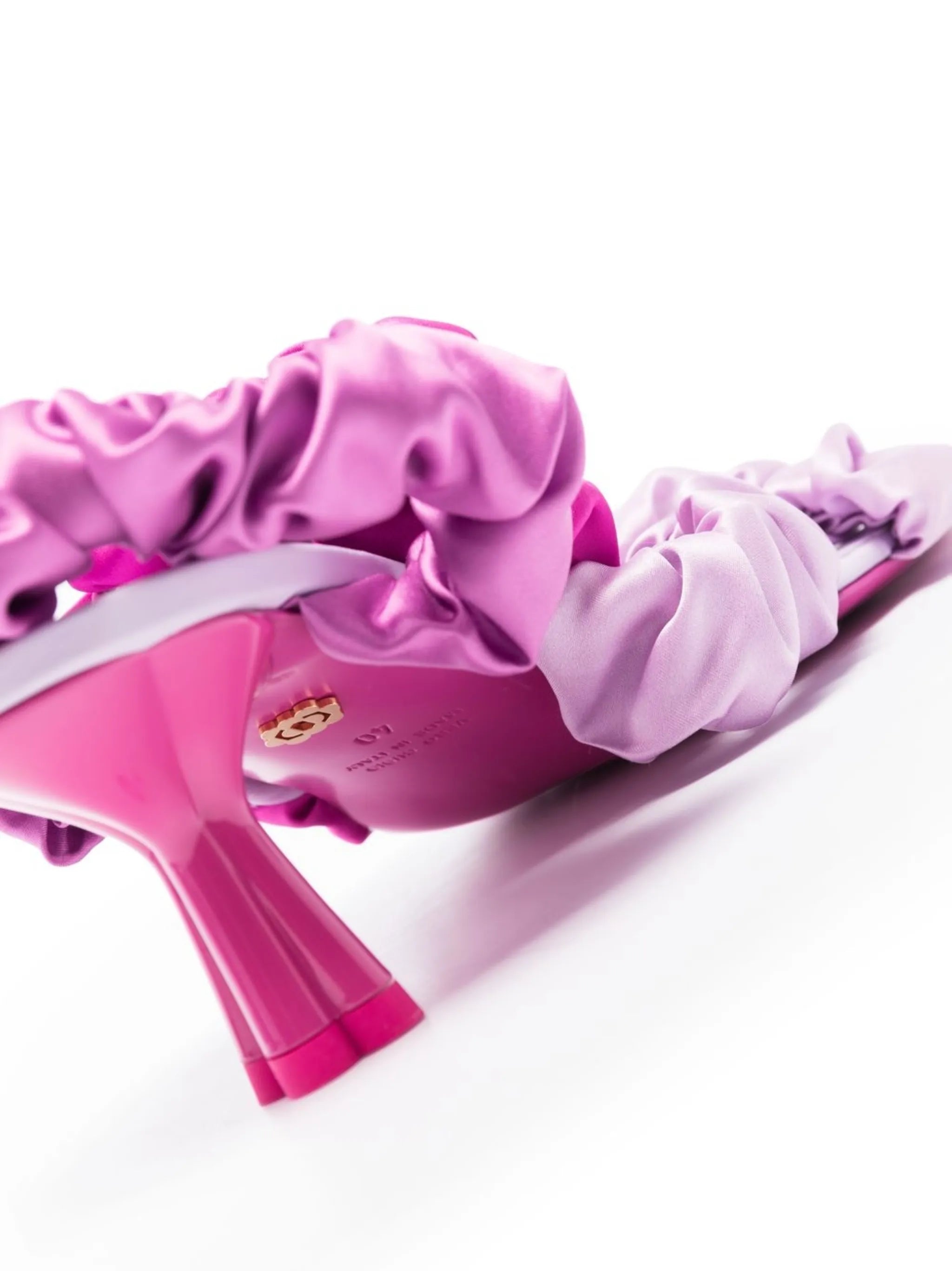 Mini ruffled 65mm slingback sandals