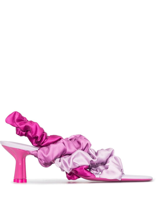 Mini ruffled 65mm slingback sandals