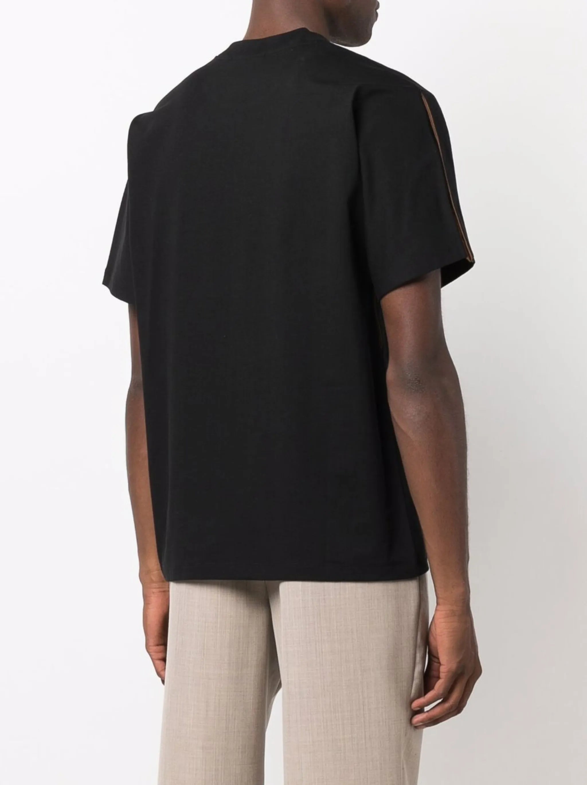 contrasting-panel detail T-shirt