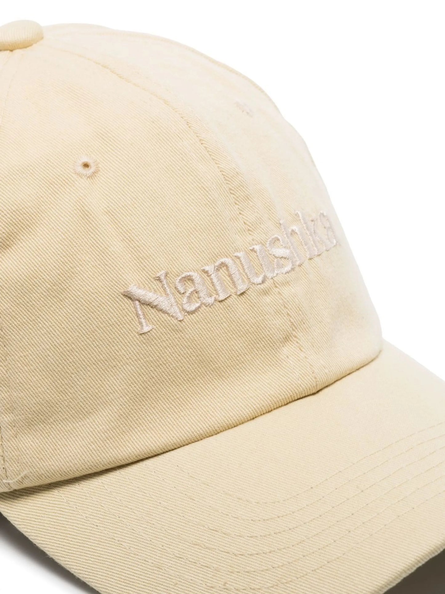 logo-embroidered organic cotton cap