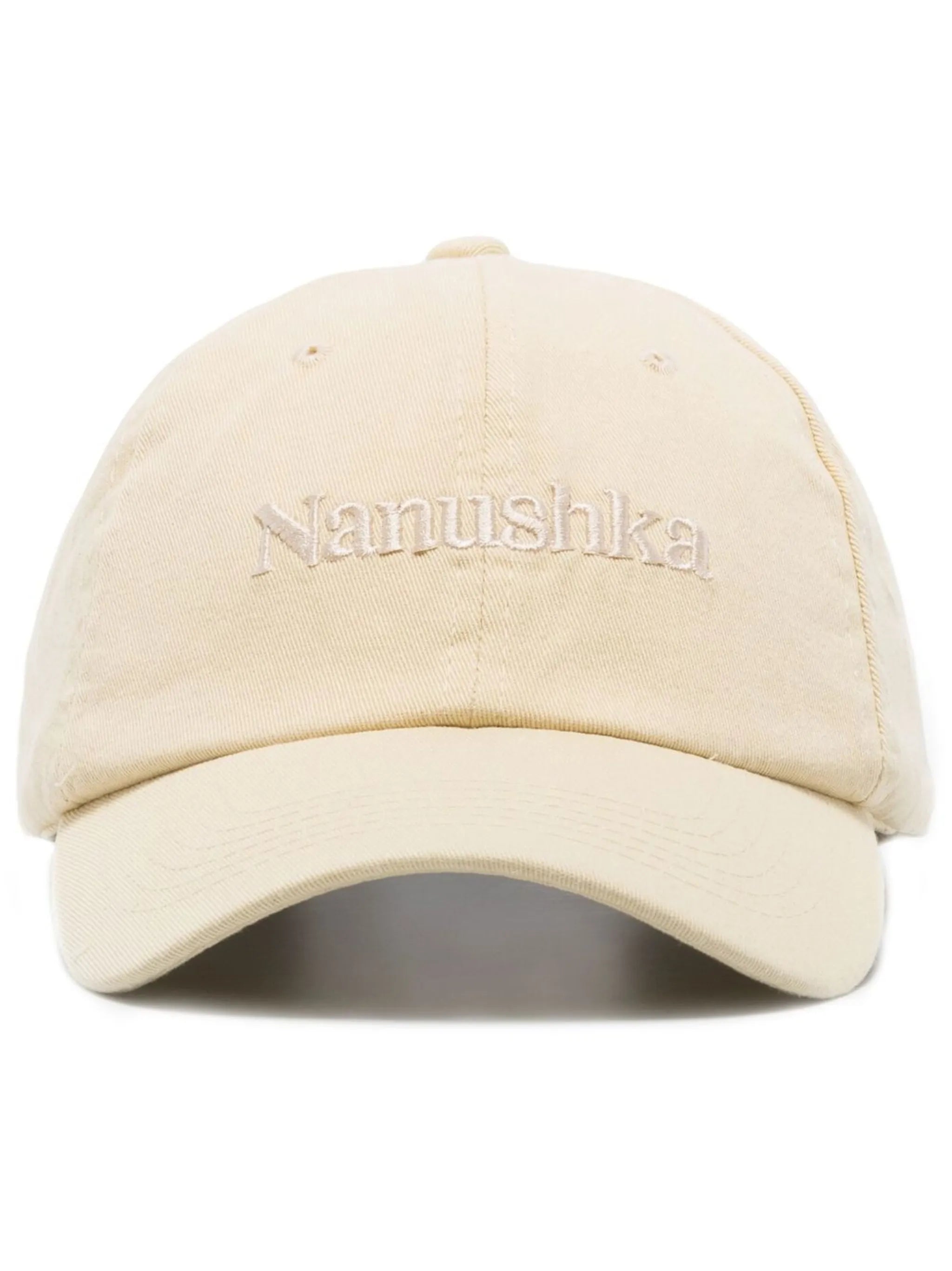 logo-embroidered organic cotton cap