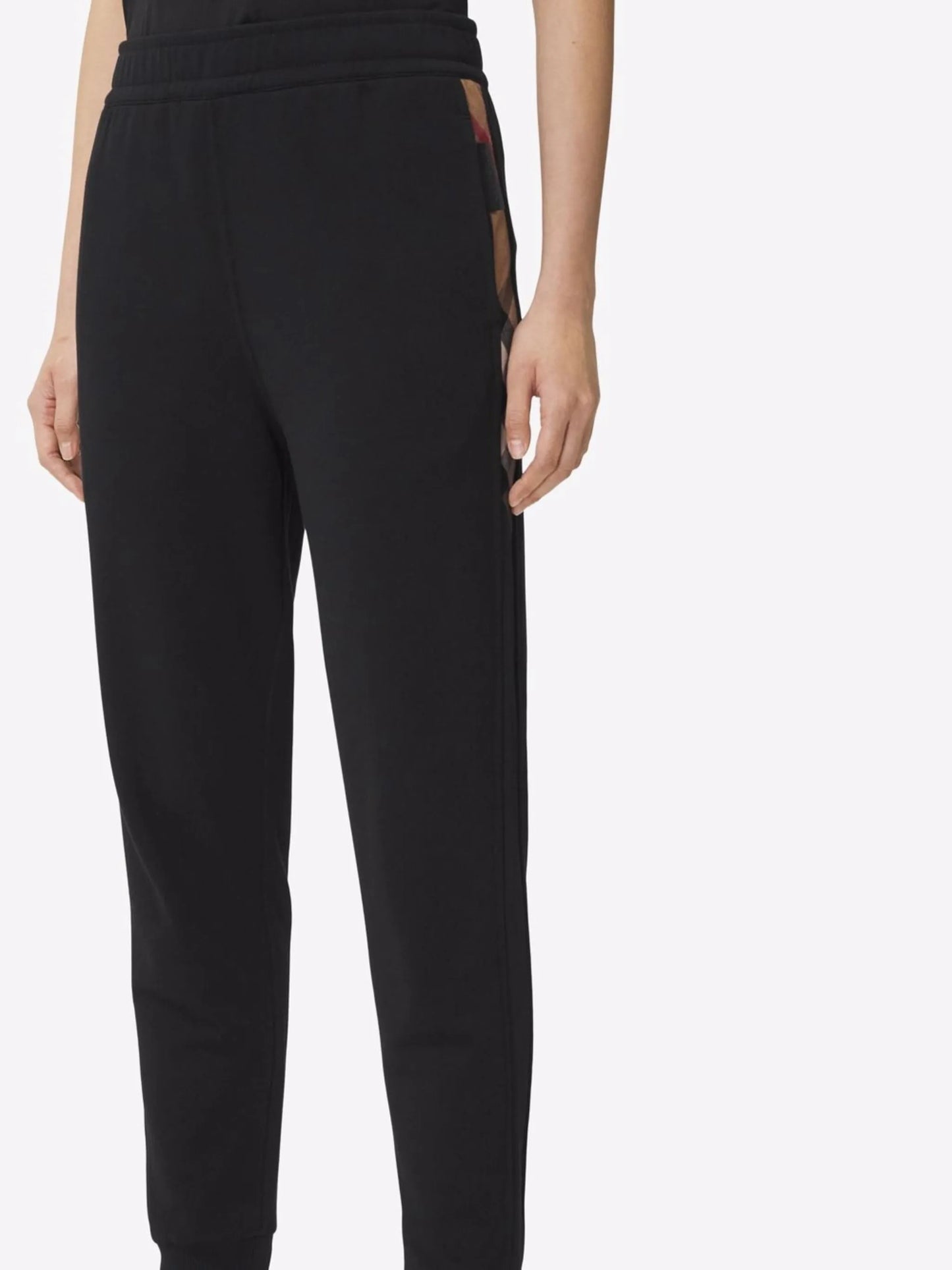 Stephan Vintage Check-detail track pants