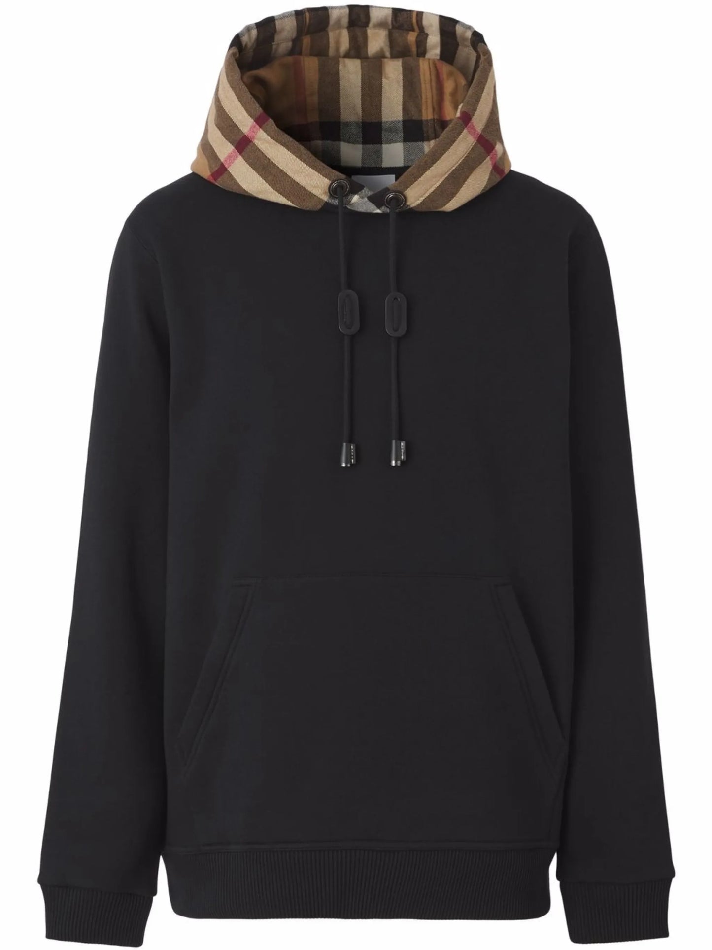 check-detail hoodie