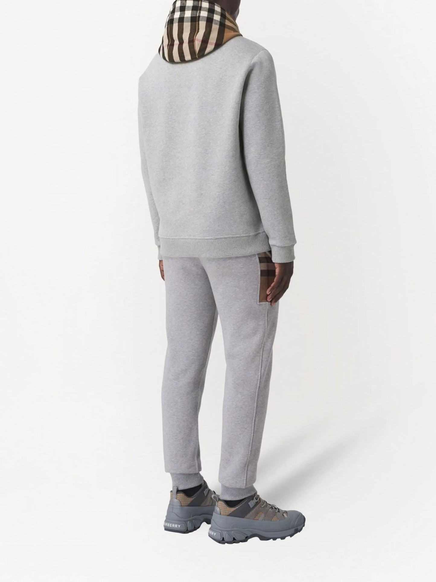 check-detail hoodie