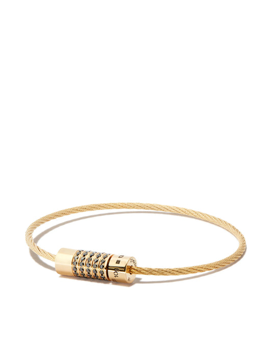 18kt yellow gold Cable Le 10g diamond bracelet