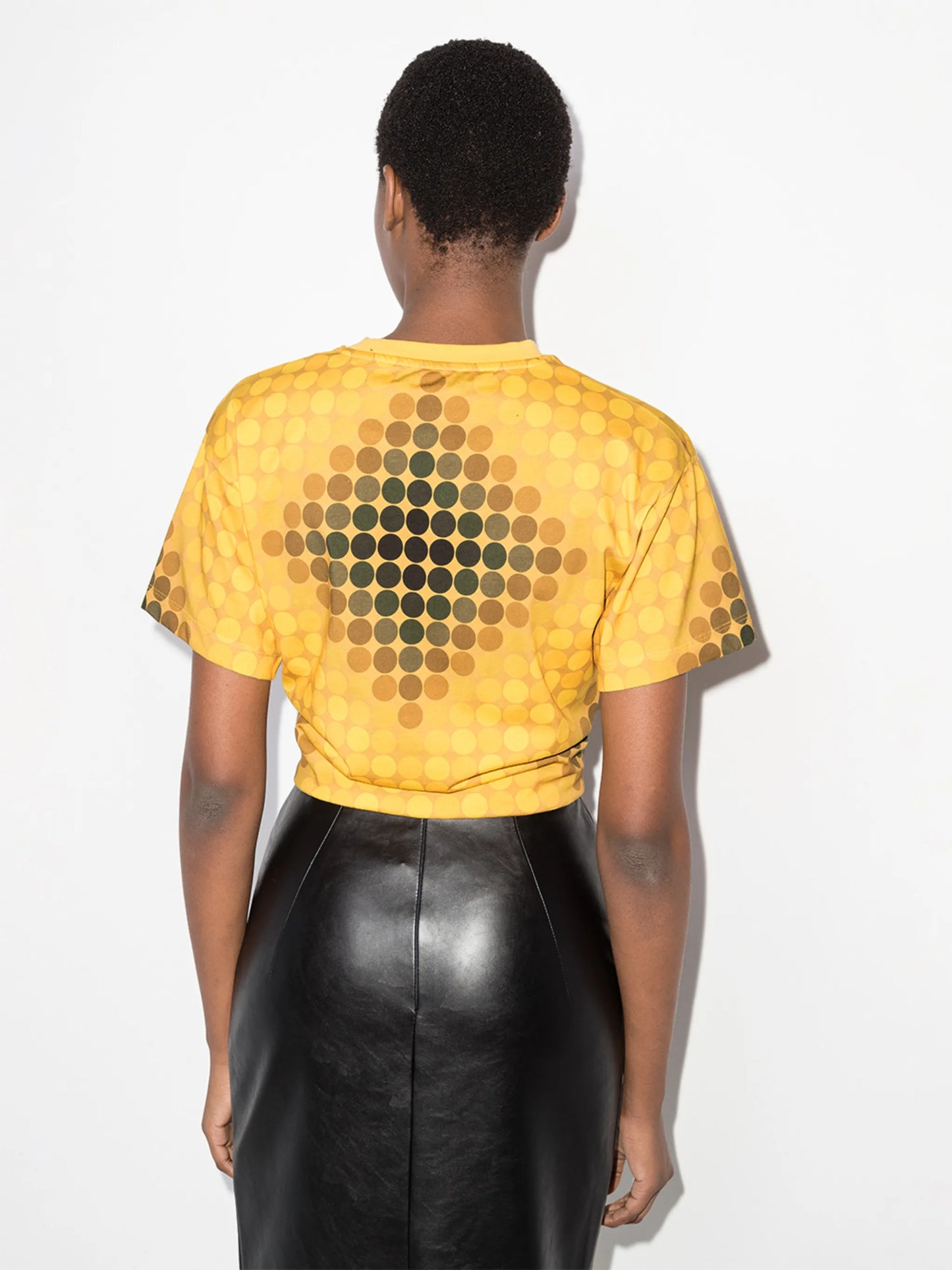 circle-print O-ring T-shirt