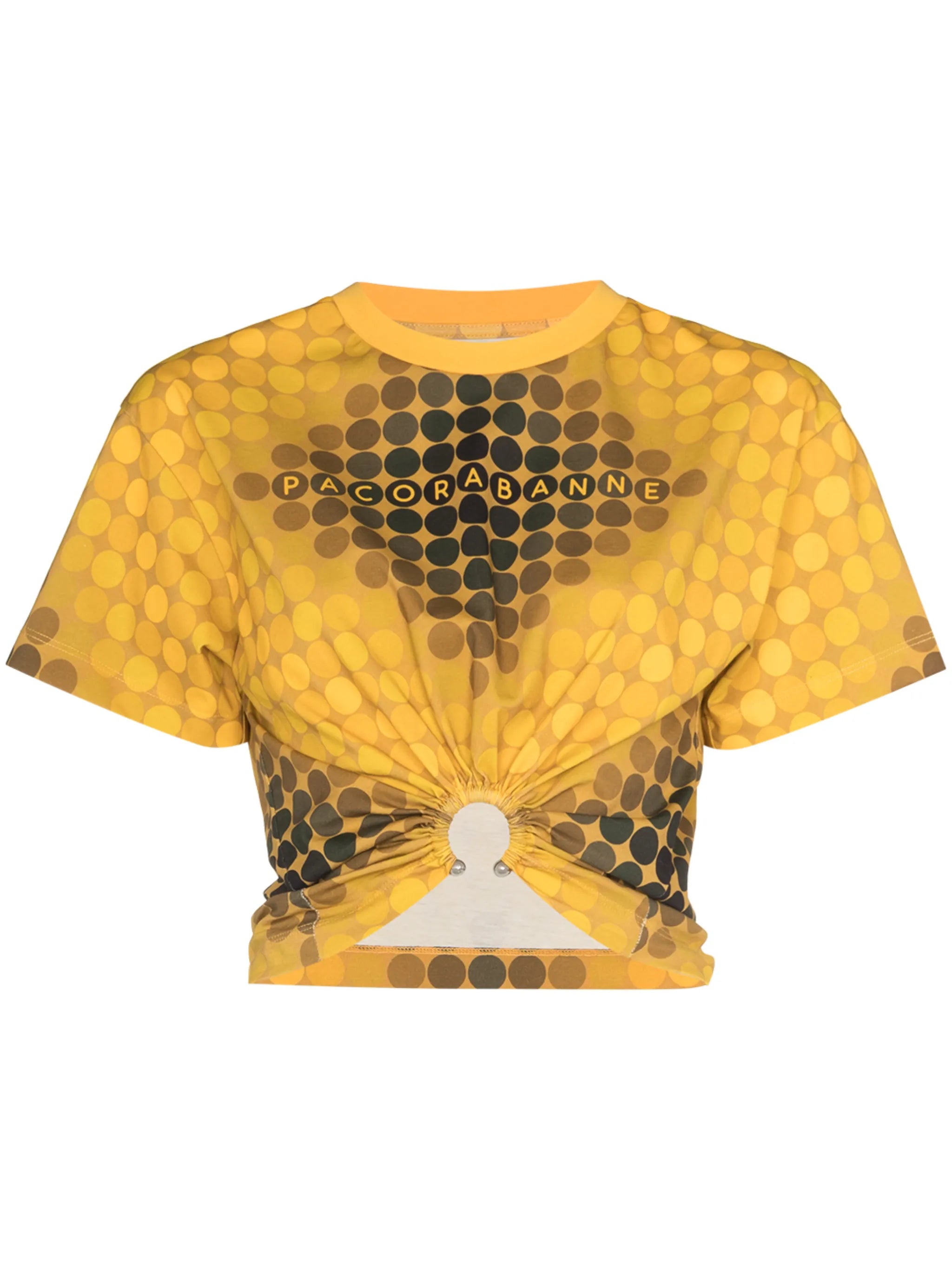 circle-print O-ring T-shirt