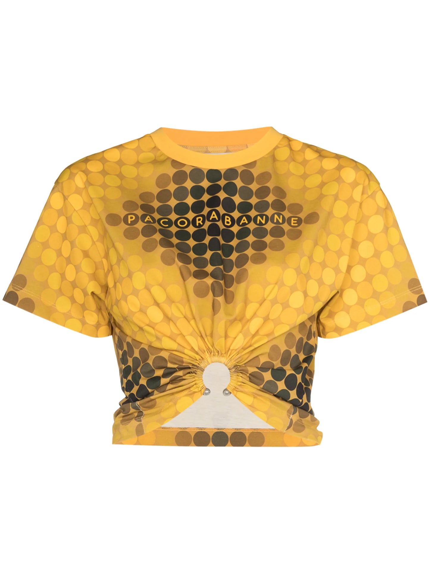 circle-print O-ring T-shirt
