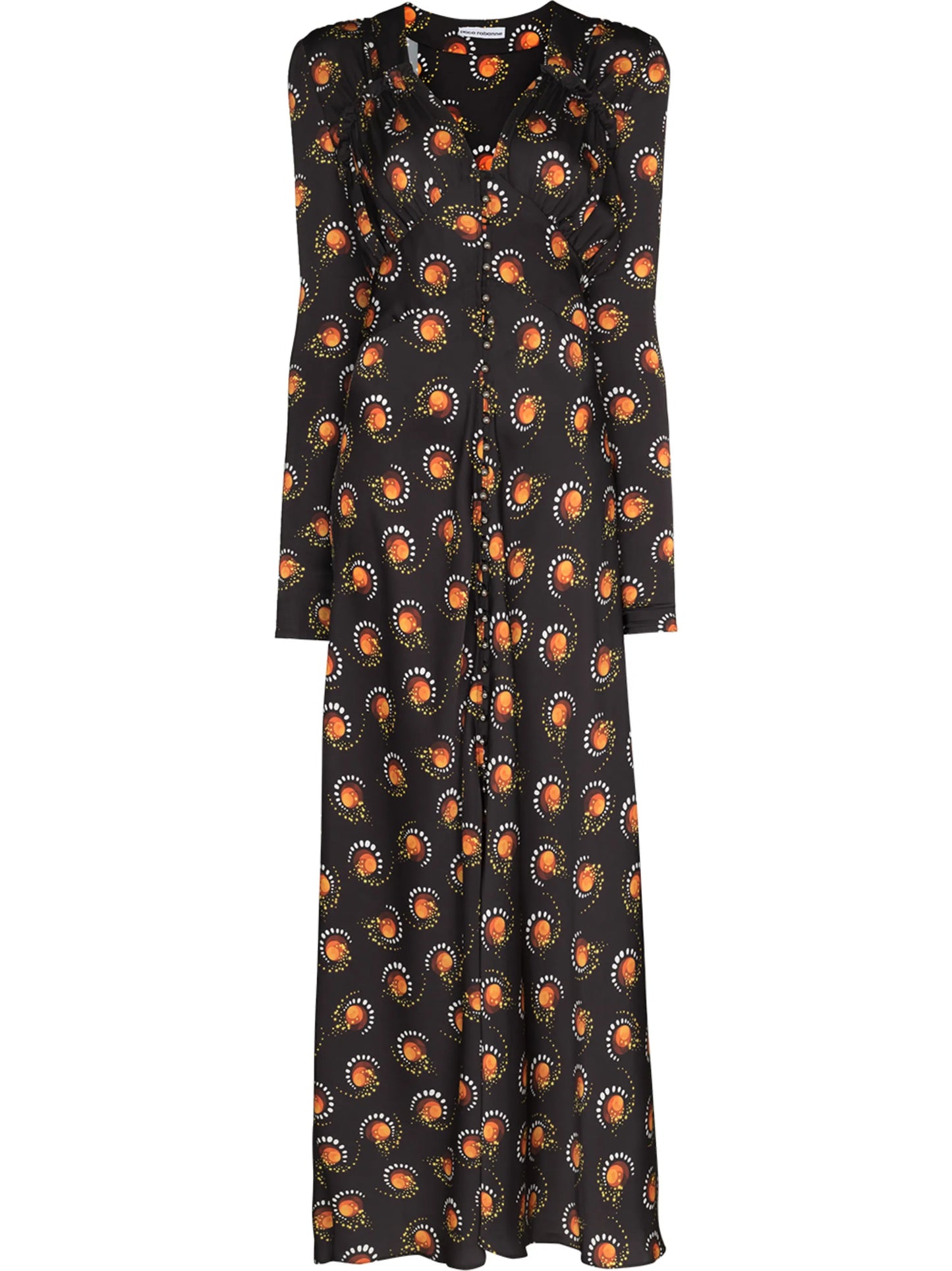 firework-print maxi dress