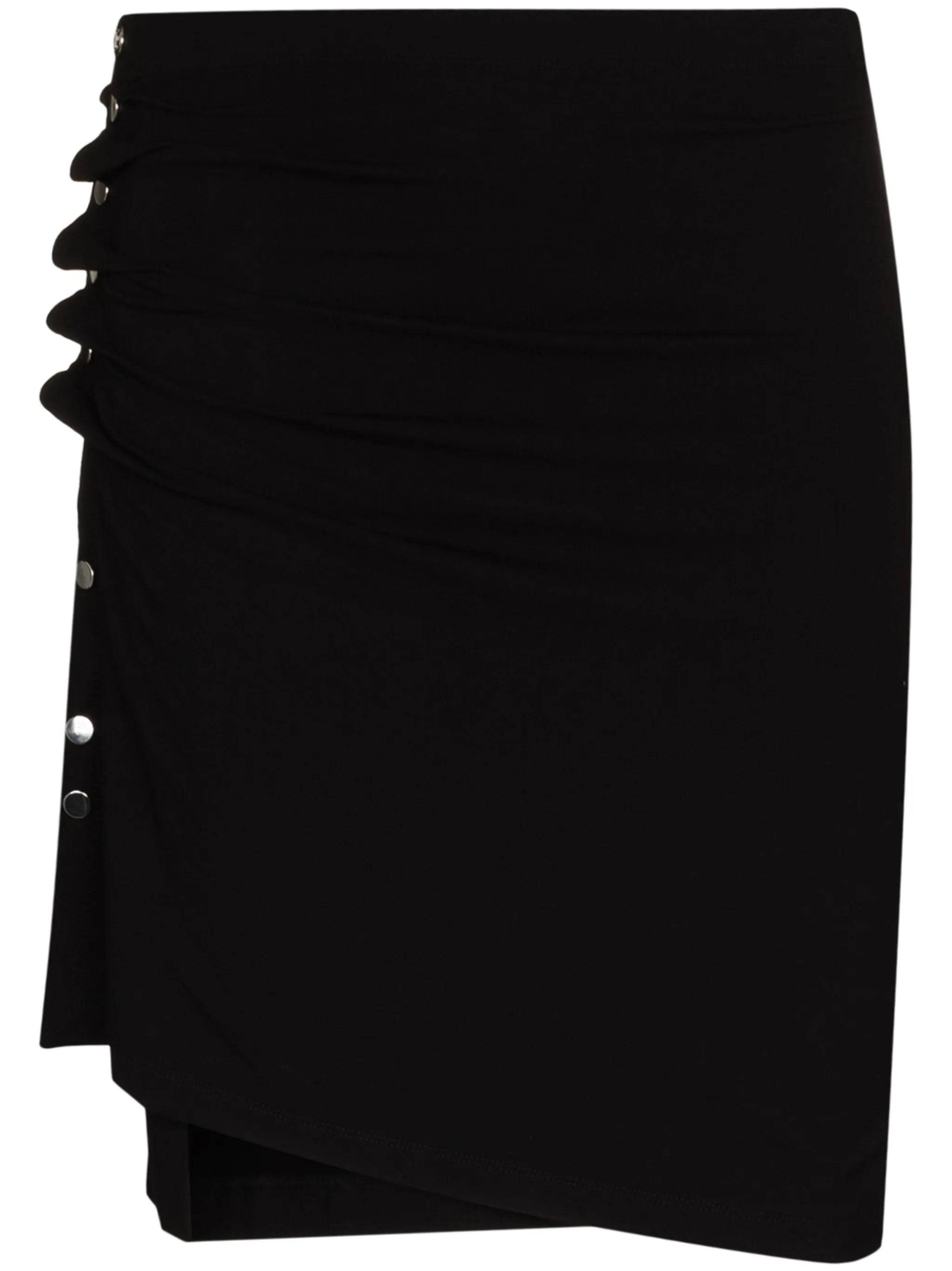 ruched-detail asymmetric miniskirt