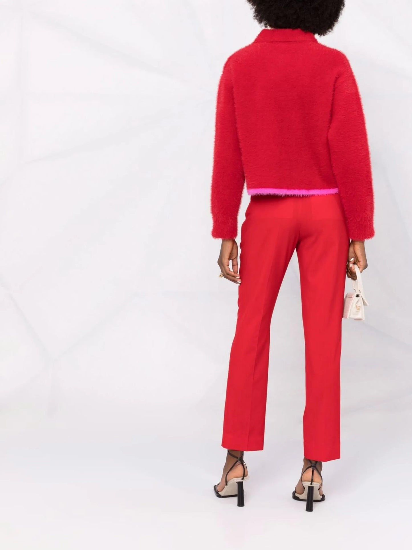 stripe-detail long-sleeve jumper