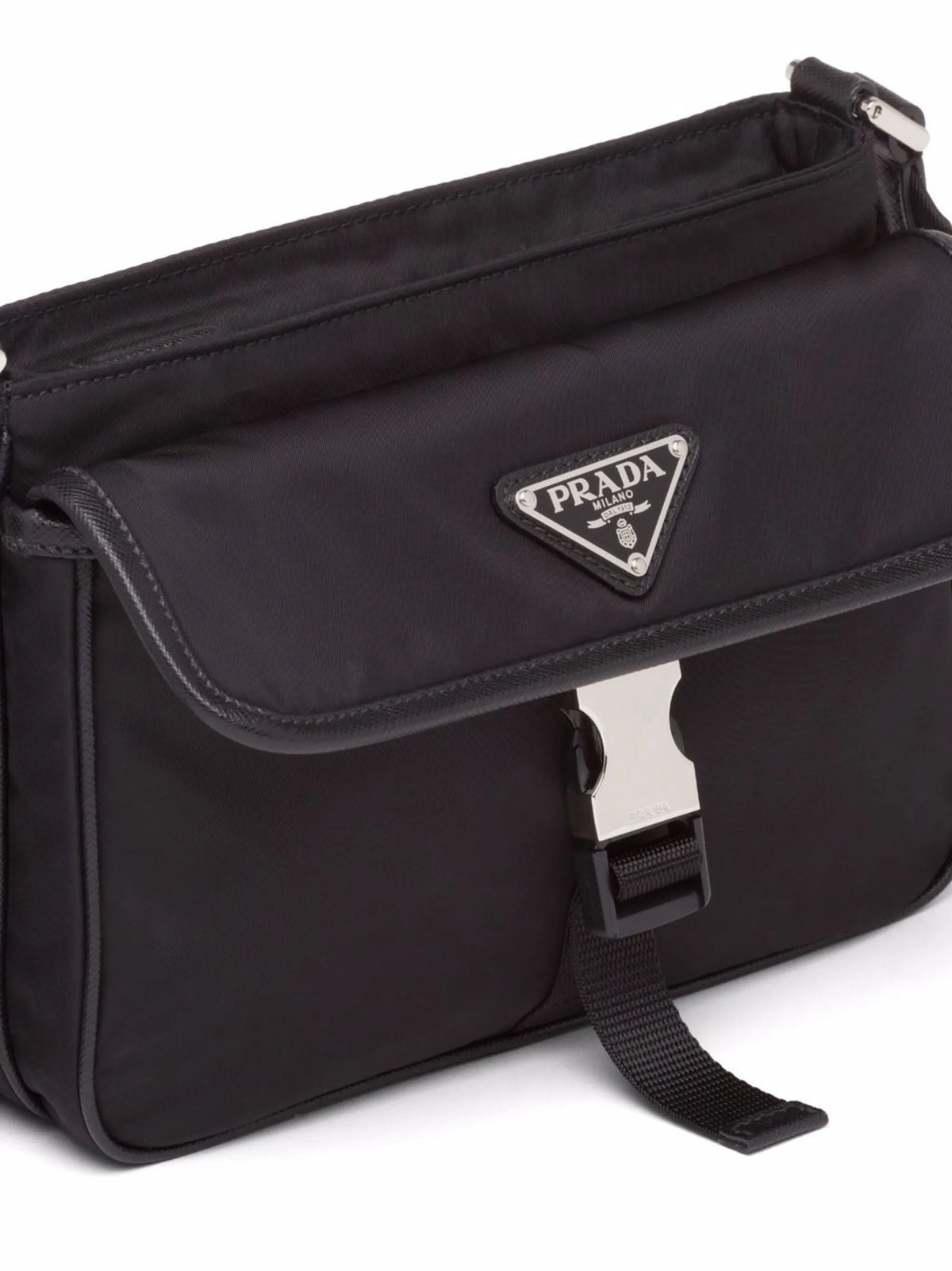 logo-plaque buckle-fastening shoulder bag