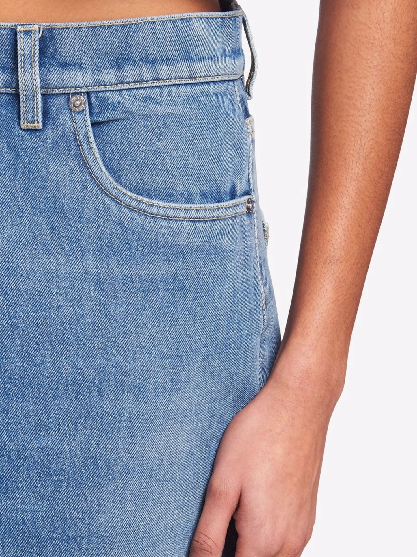 organic-denim wide-leg jeans