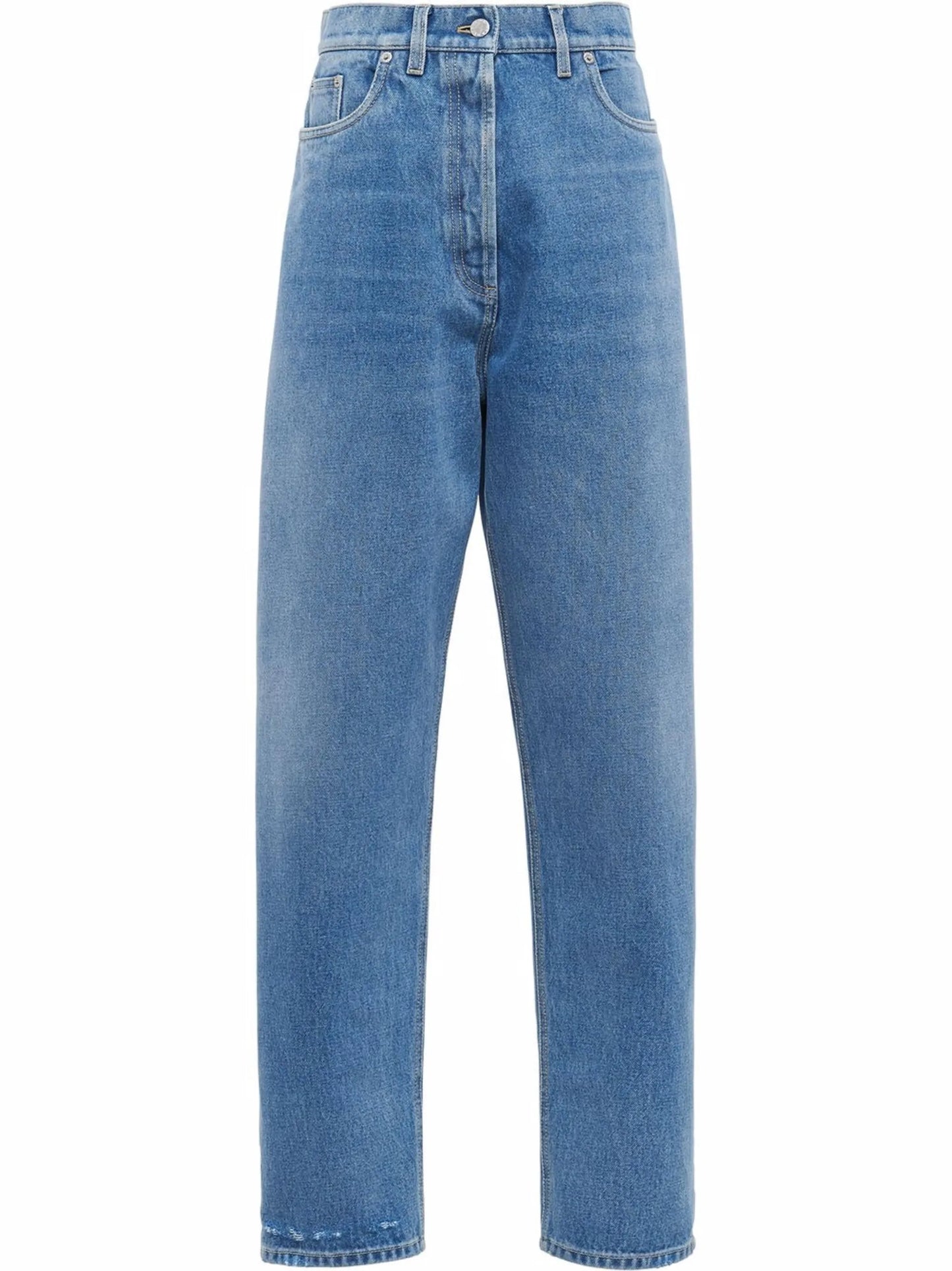 organic-denim wide-leg jeans