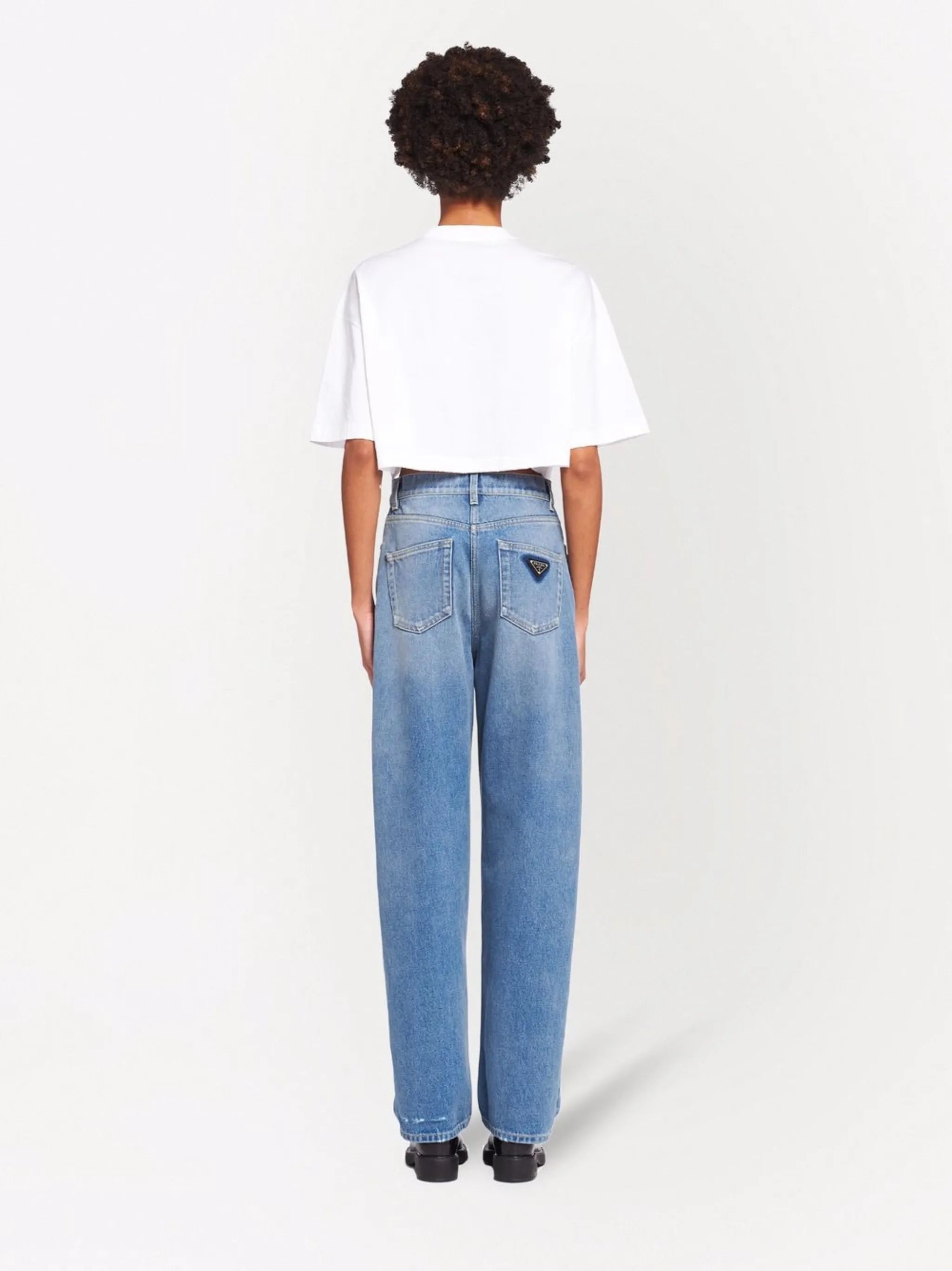 organic-denim wide-leg jeans