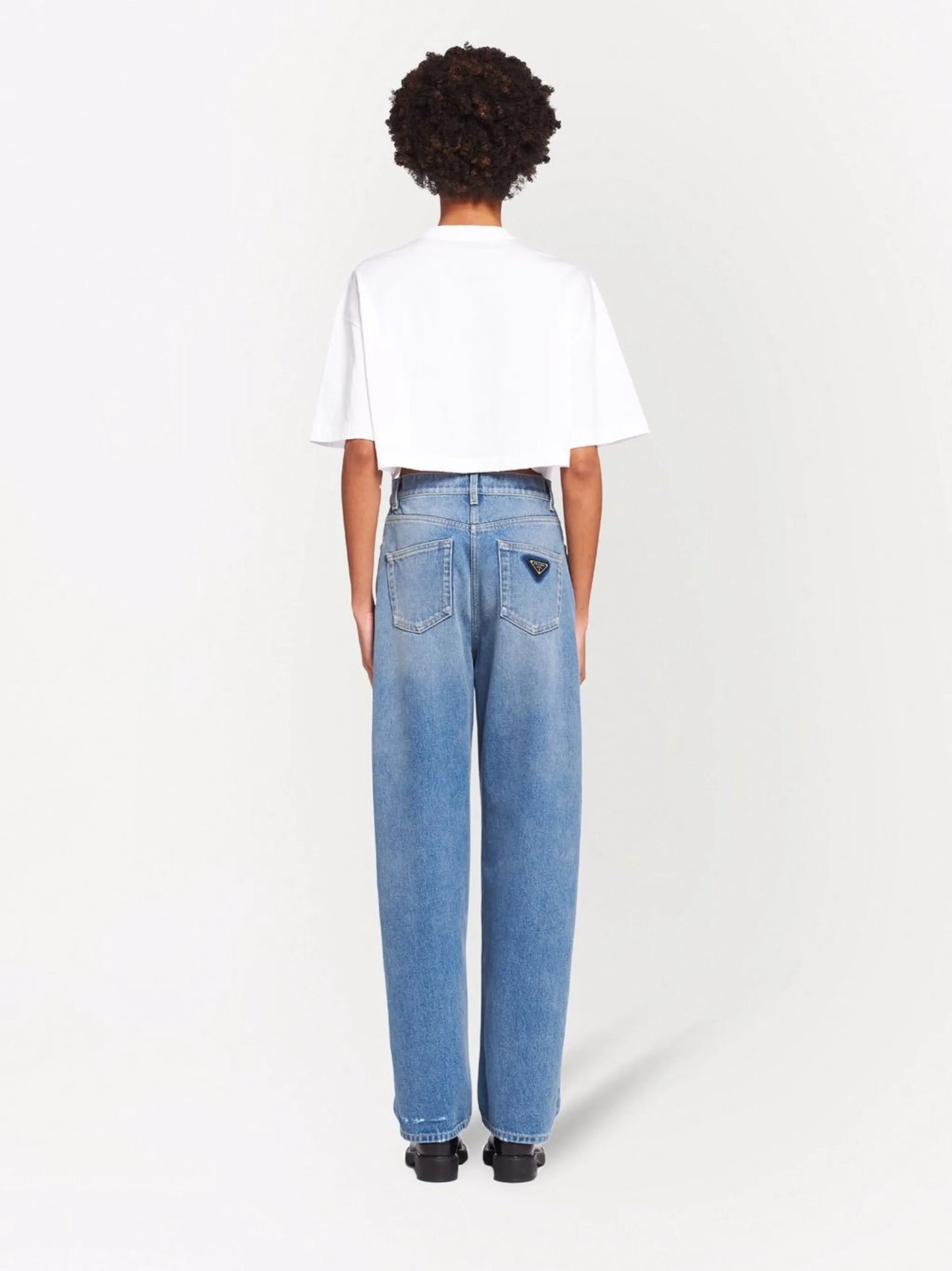 organic-denim wide-leg jeans