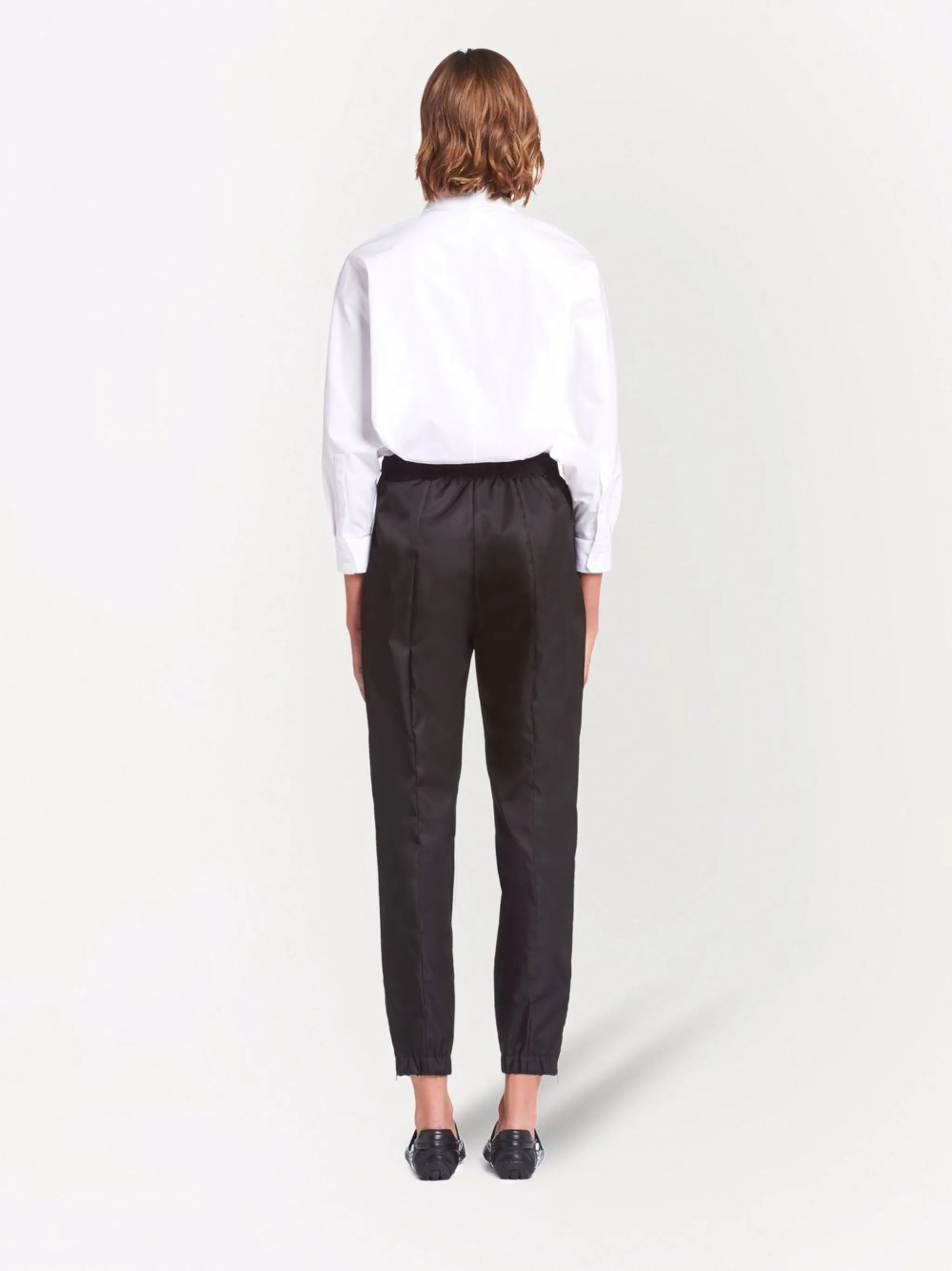 Re-Nylon gabardine trousers