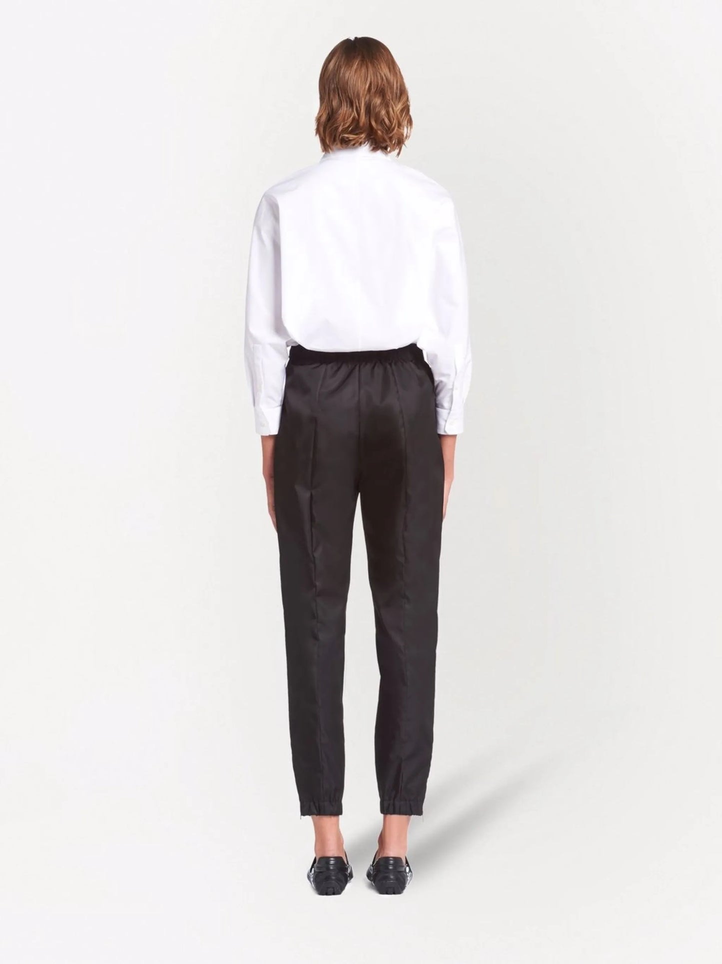 Re-Nylon gabardine trousers