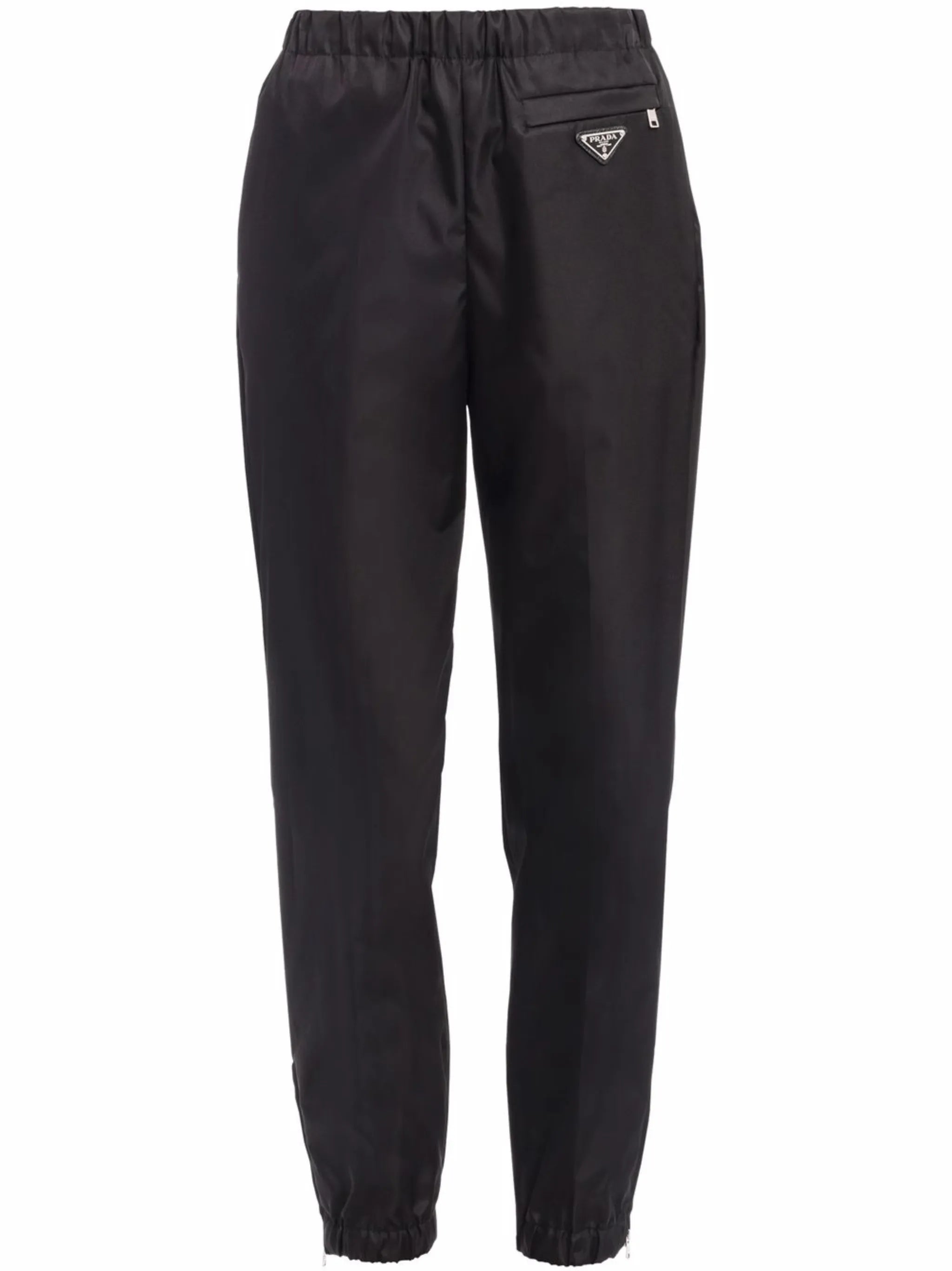 Re-Nylon gabardine trousers