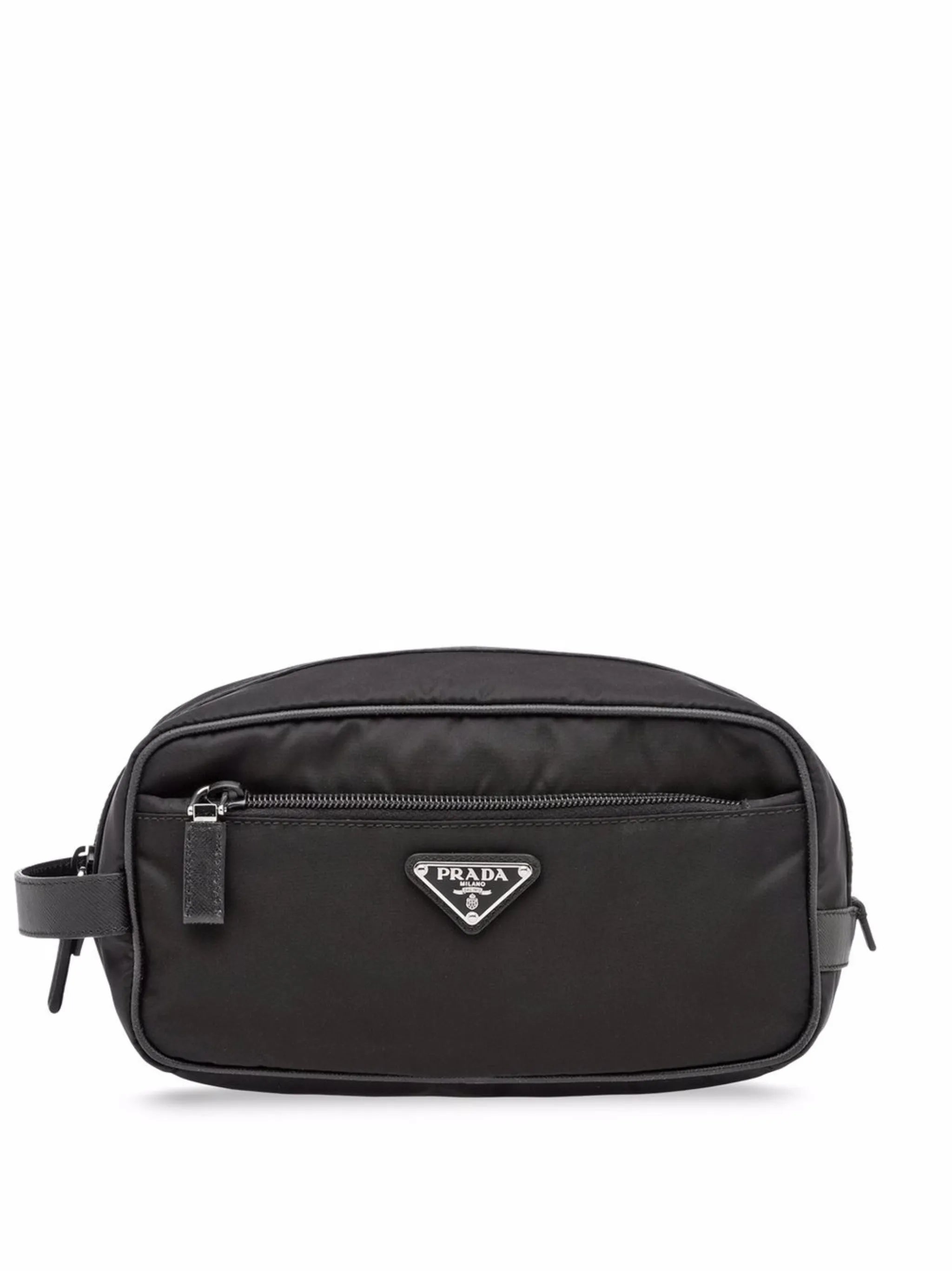 logo-plaque wash bag