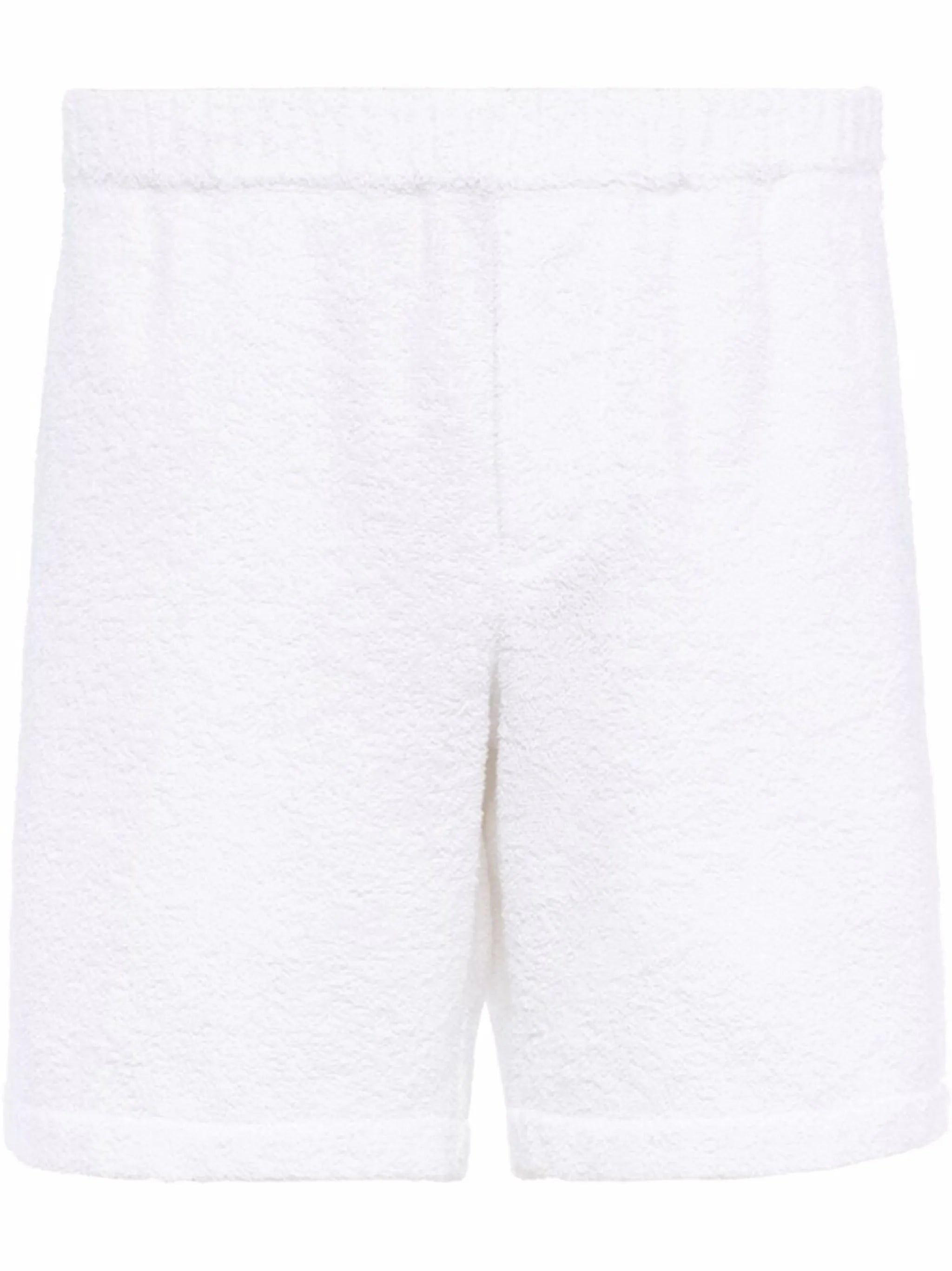 triangle-logo terrycloth shorts