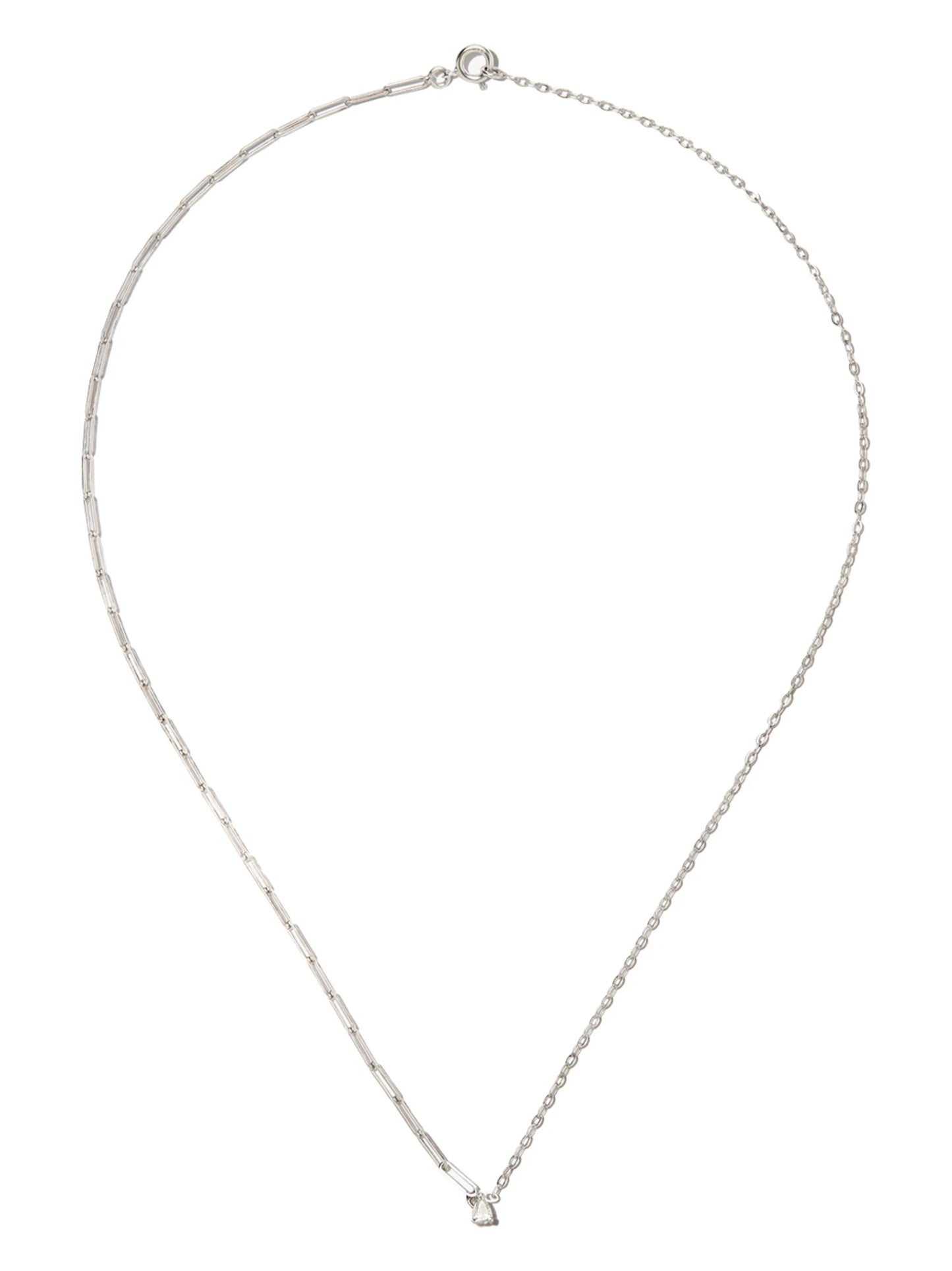 18kt white gold diamond necklace