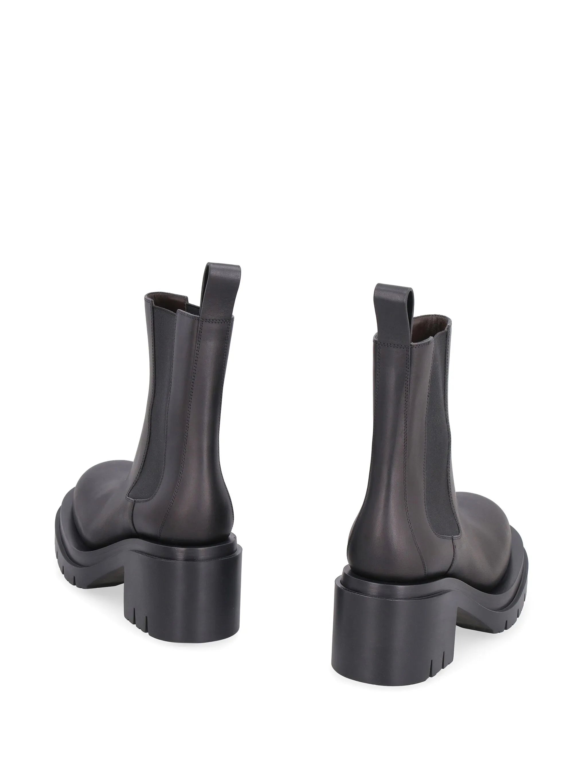70mm Lug block-heel ankle boots