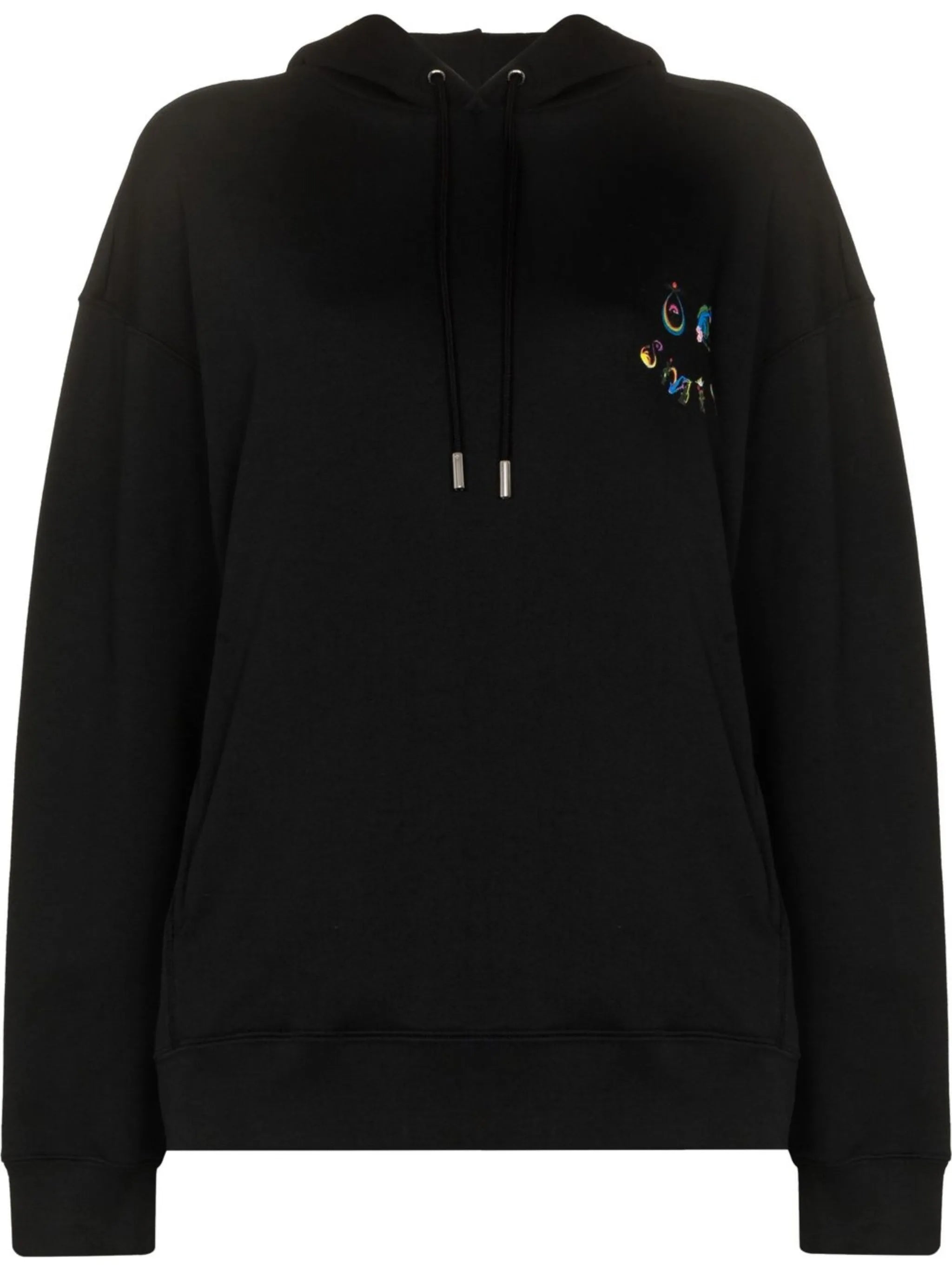 graphic-print cotton hoodie
