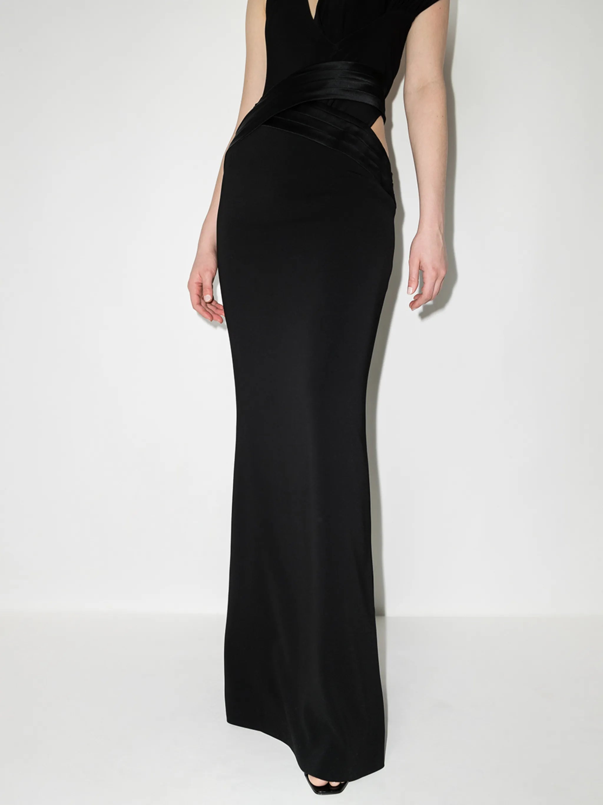 cutout maxi skirt