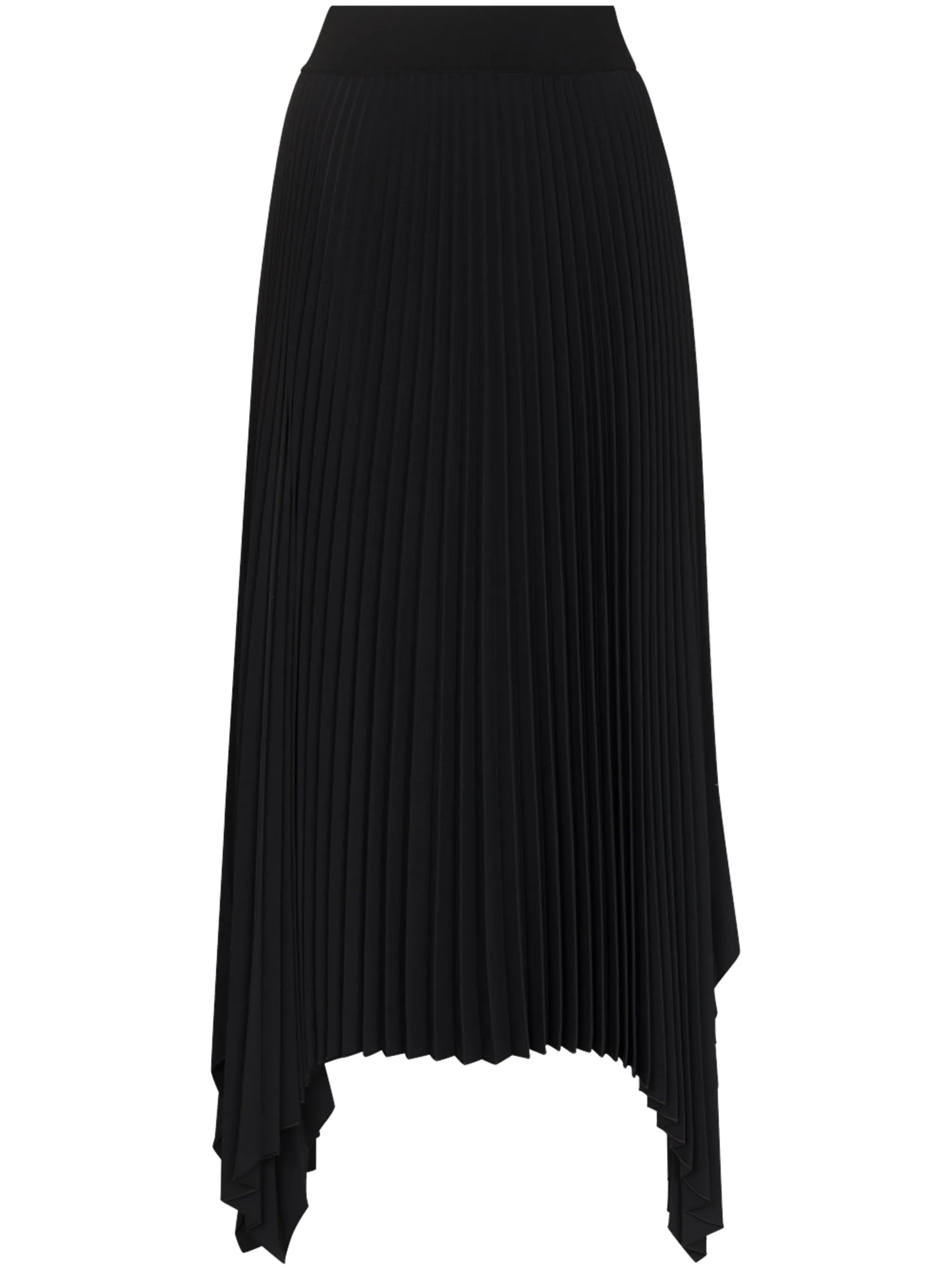 accordion pleated midi skirt